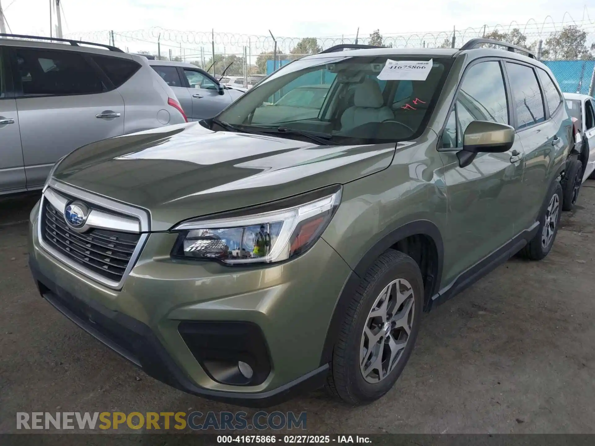 2 Photograph of a damaged car JF2SKAFC9MH484432 SUBARU FORESTER 2021