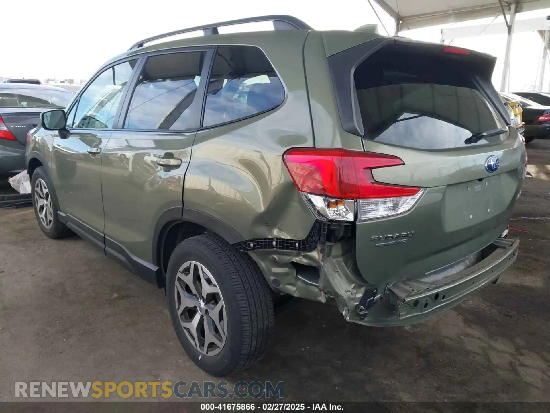 3 Photograph of a damaged car JF2SKAFC9MH484432 SUBARU FORESTER 2021