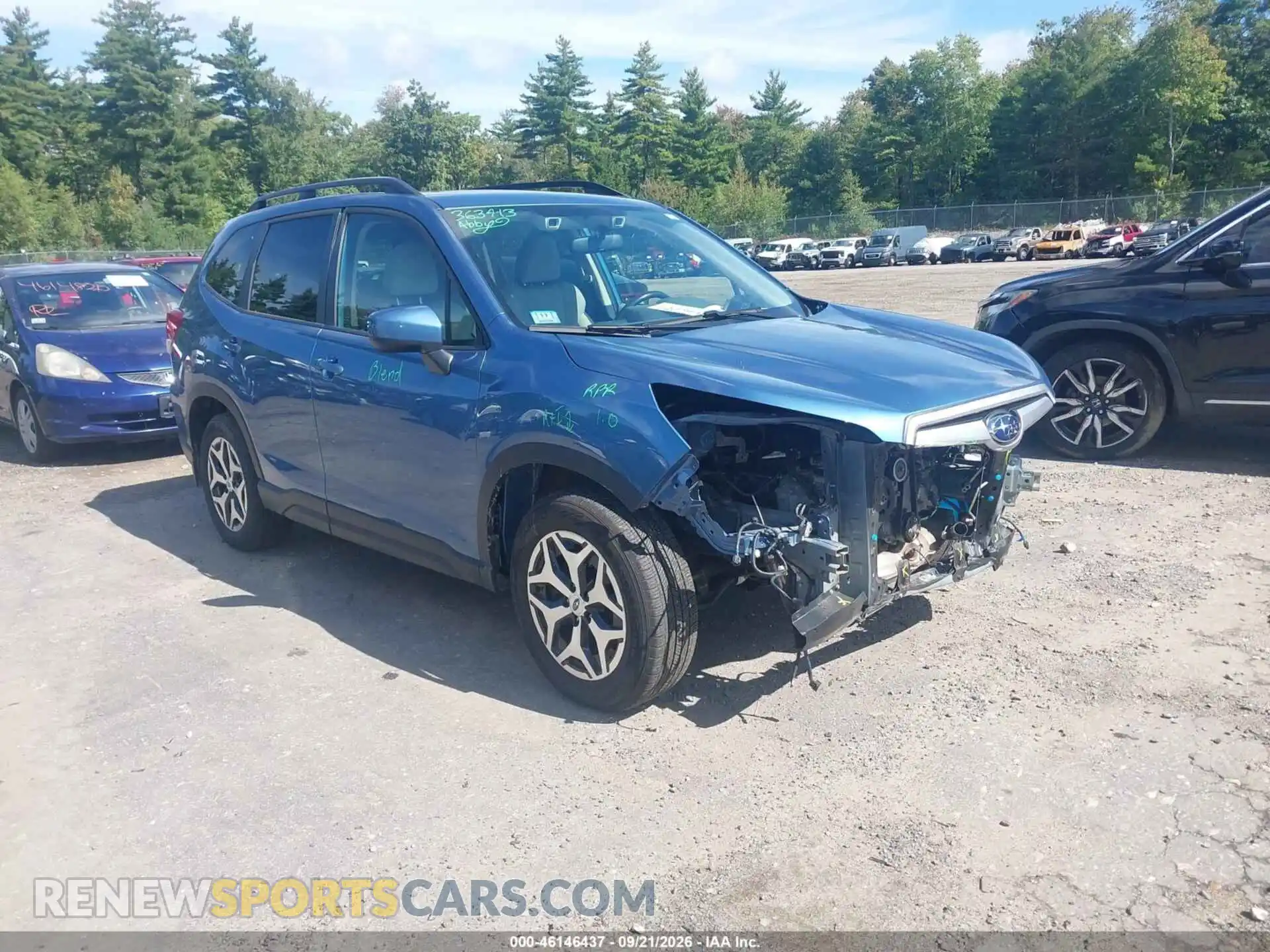1 Photograph of a damaged car JF2SKAJC0MH412154 SUBARU FORESTER 2021