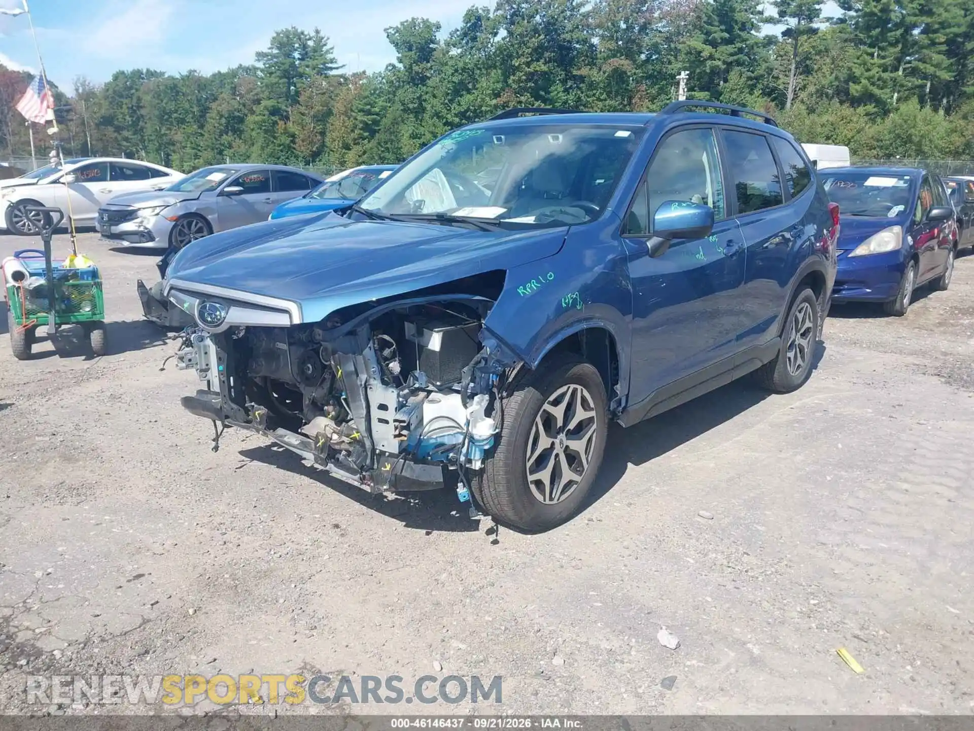 2 Photograph of a damaged car JF2SKAJC0MH412154 SUBARU FORESTER 2021