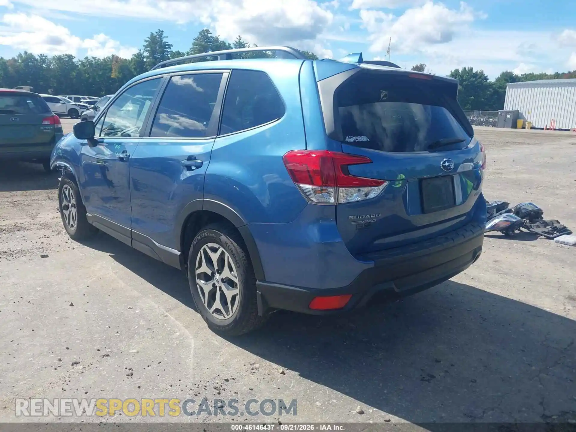 3 Photograph of a damaged car JF2SKAJC0MH412154 SUBARU FORESTER 2021