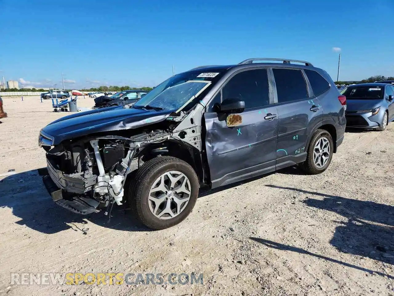 1 Photograph of a damaged car JF2SKAJC0MH416916 SUBARU FORESTER 2021