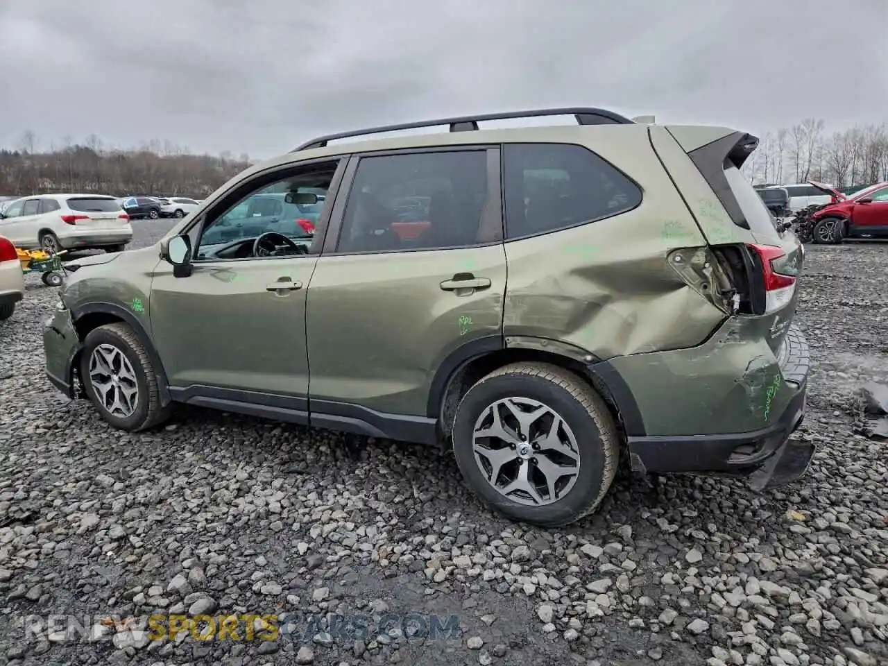 2 Photograph of a damaged car JF2SKAJC1MH488305 SUBARU FORESTER 2021