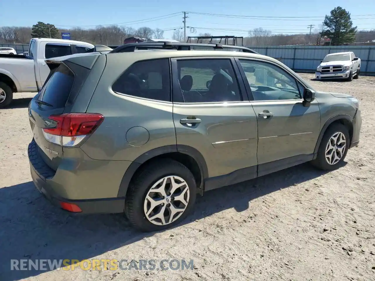 3 fotografías del automóvil dañado JF2SKAJC1MH511422 SUBARU FORESTER 2021