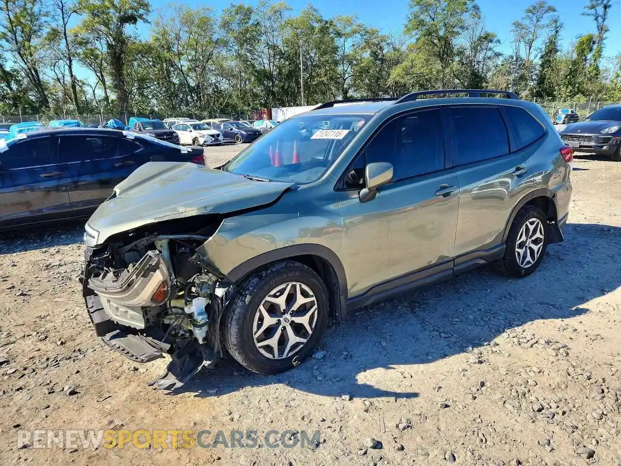 1 Photograph of a damaged car JF2SKAJC2MH531565 SUBARU FORESTER 2021