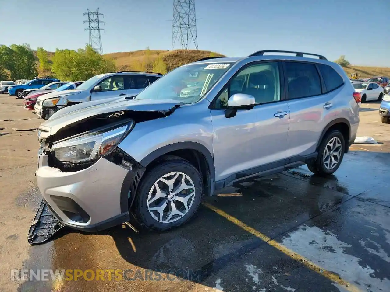 1 Photograph of a damaged car JF2SKAJC2MH592415 SUBARU FORESTER 2021