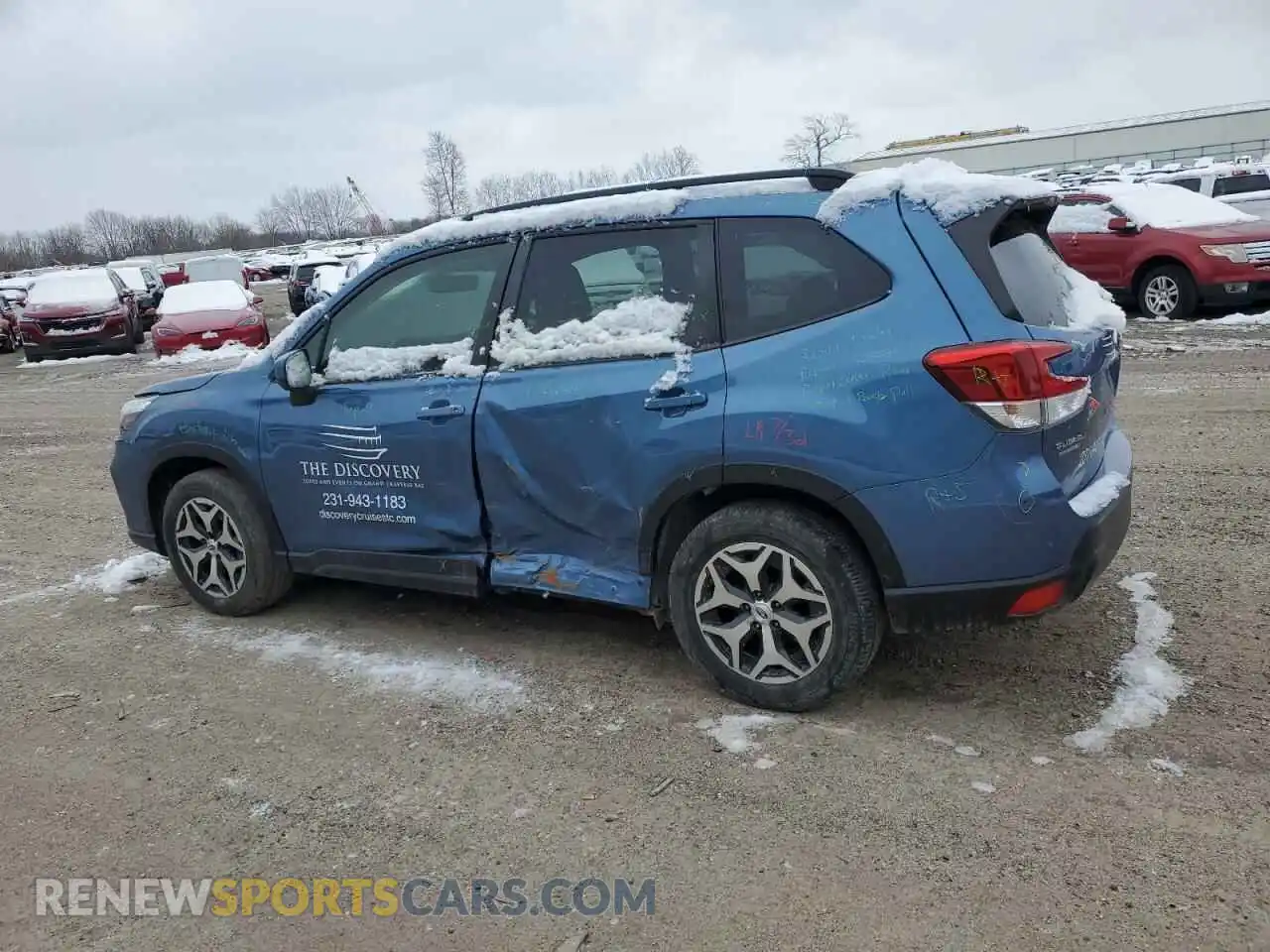 2 Photograph of a damaged car JF2SKAJC3MH436917 SUBARU FORESTER 2021