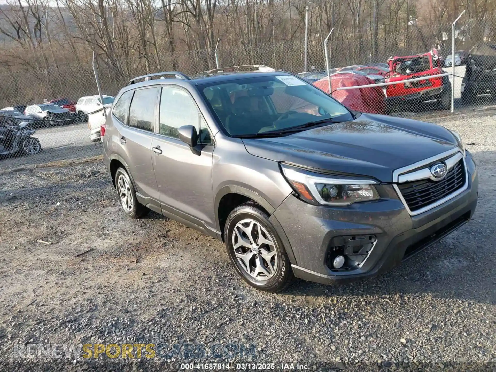 1 Photograph of a damaged car JF2SKAJC3MH493747 SUBARU FORESTER 2021
