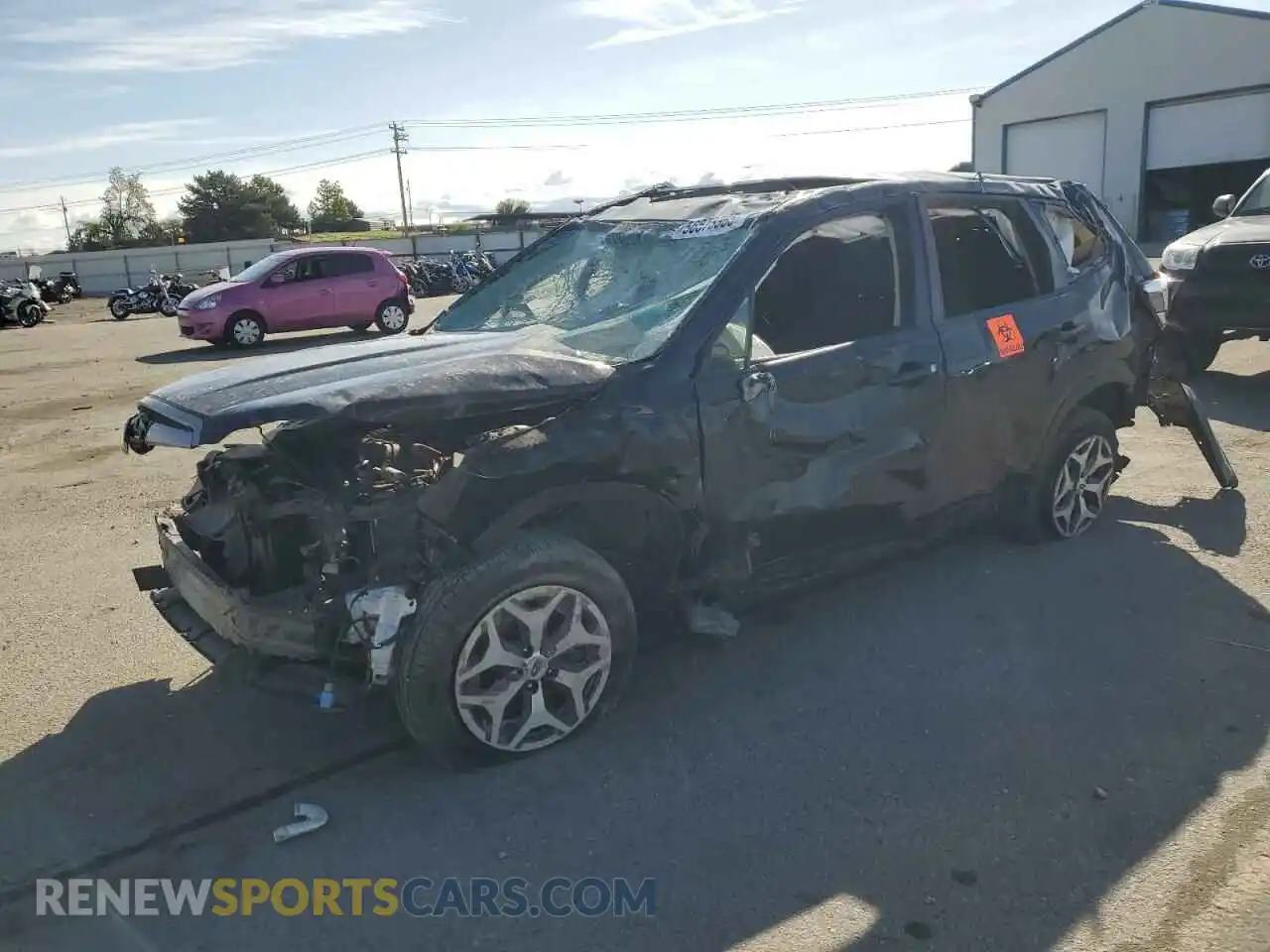 1 Photograph of a damaged car JF2SKAJC3MH532160 SUBARU FORESTER 2021