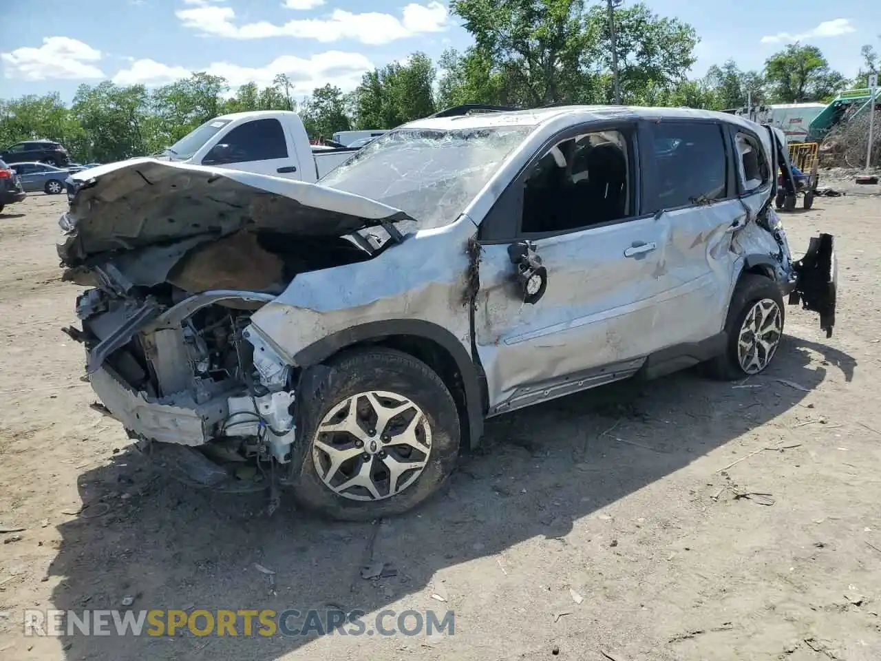1 Photograph of a damaged car JF2SKAJC3MH592083 SUBARU FORESTER 2021