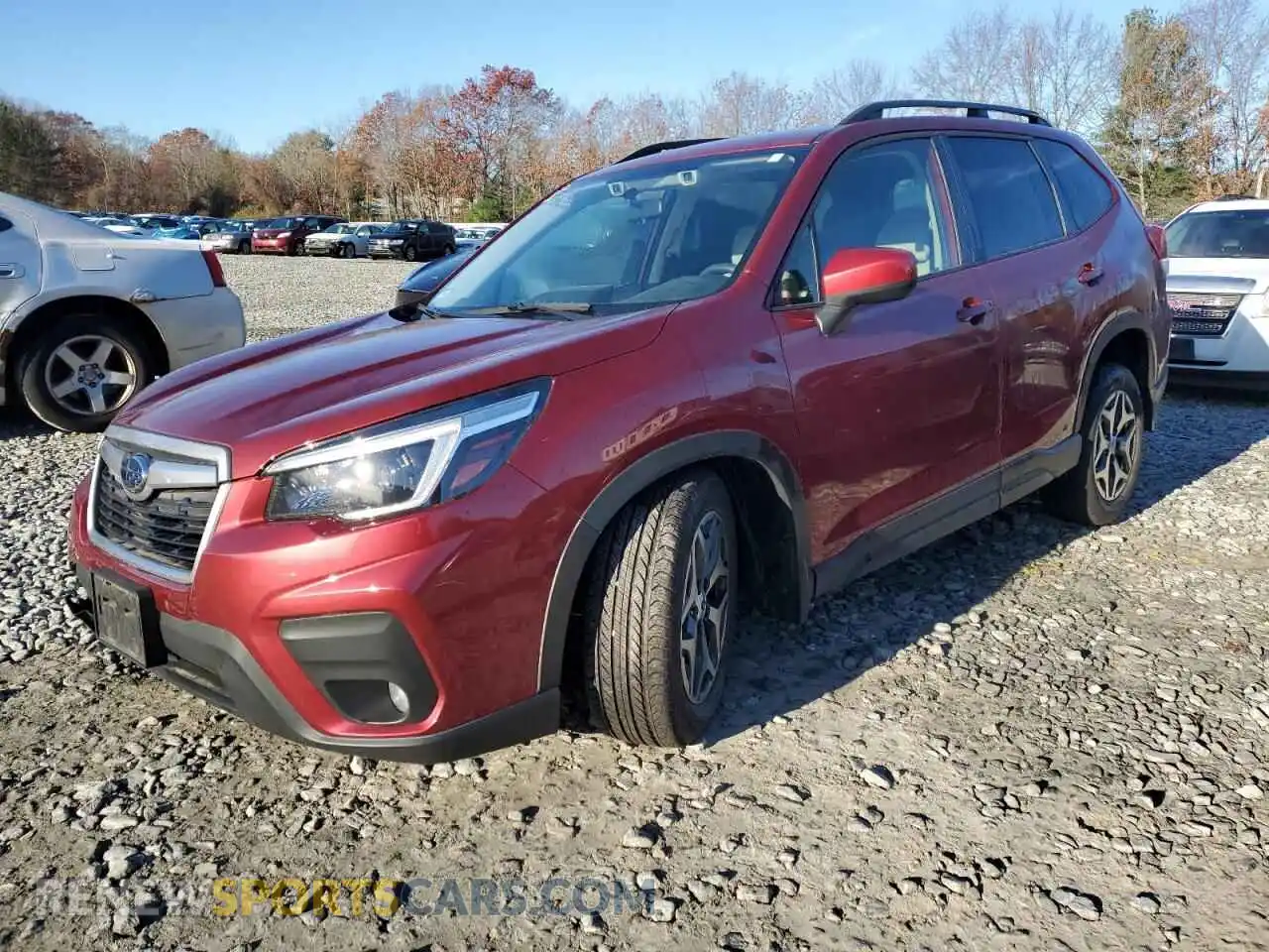 1 Photograph of a damaged car JF2SKAJC4MH454231 SUBARU FORESTER 2021