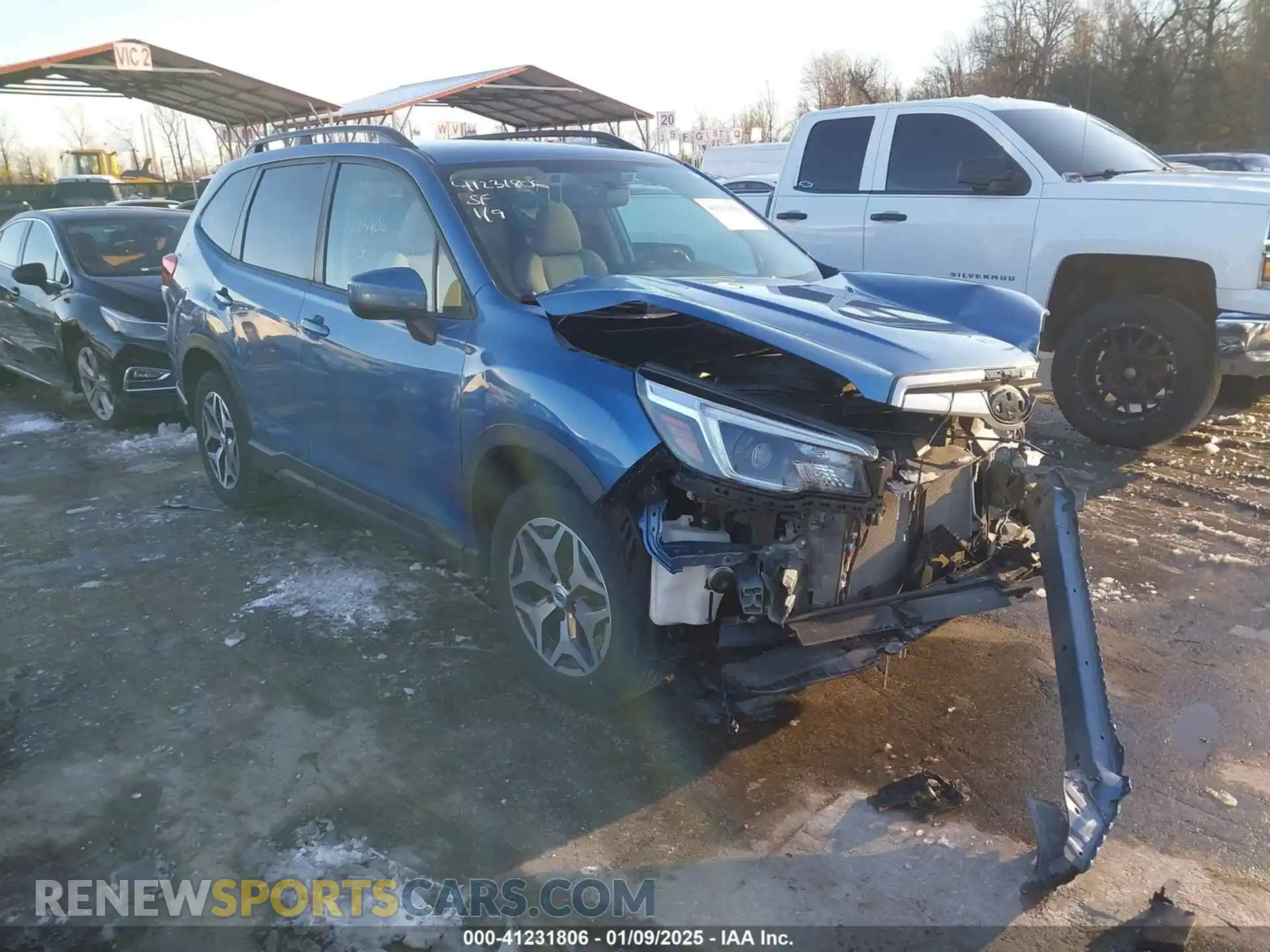 1 Photograph of a damaged car JF2SKAJC4MH521359 SUBARU FORESTER 2021