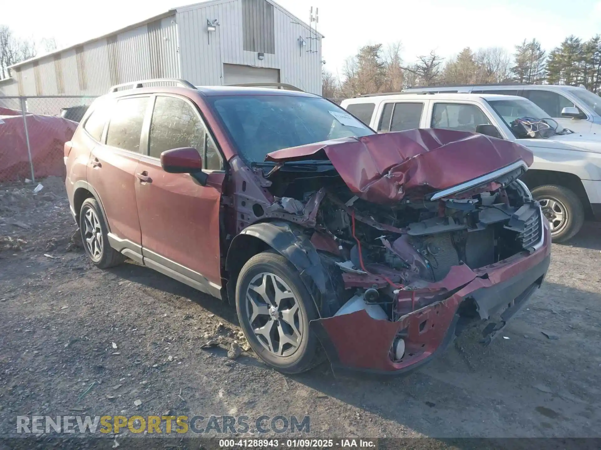 1 Photograph of a damaged car JF2SKAJC5MH530619 SUBARU FORESTER 2021