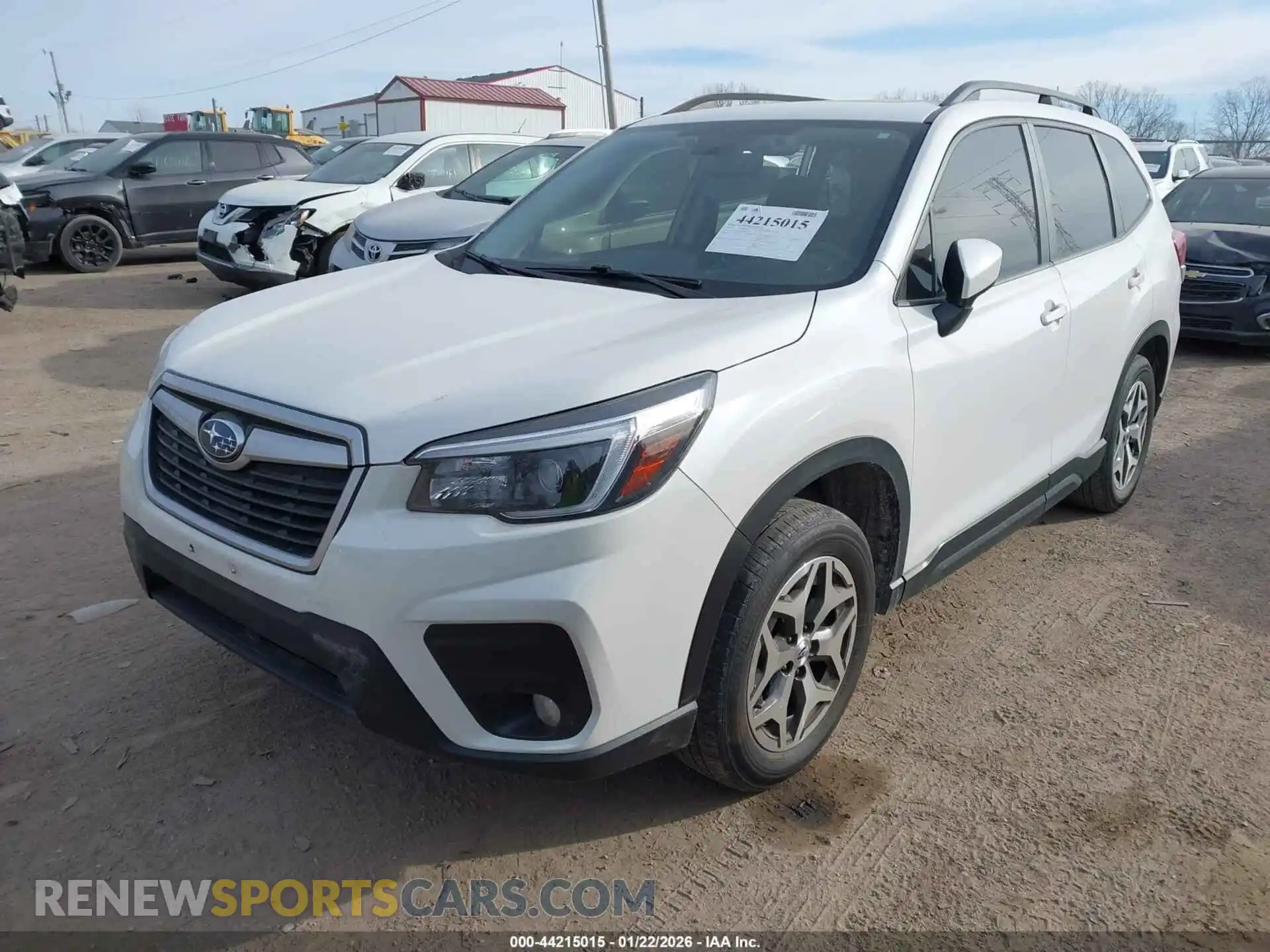 2 fotografías del automóvil dañado JF2SKAJC6MH424907 SUBARU FORESTER 2021