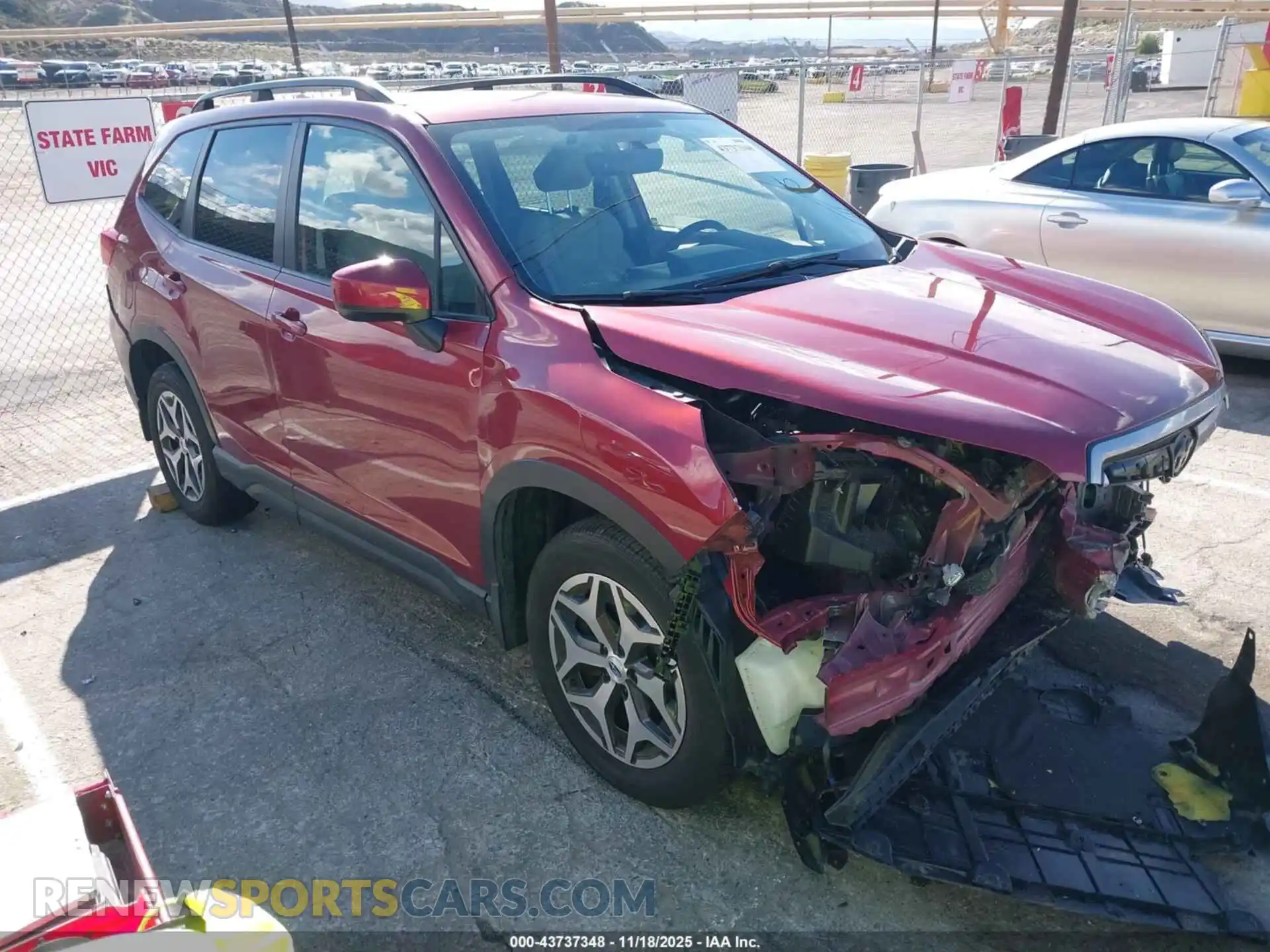1 Photograph of a damaged car JF2SKAJC6MH479230 SUBARU FORESTER 2021