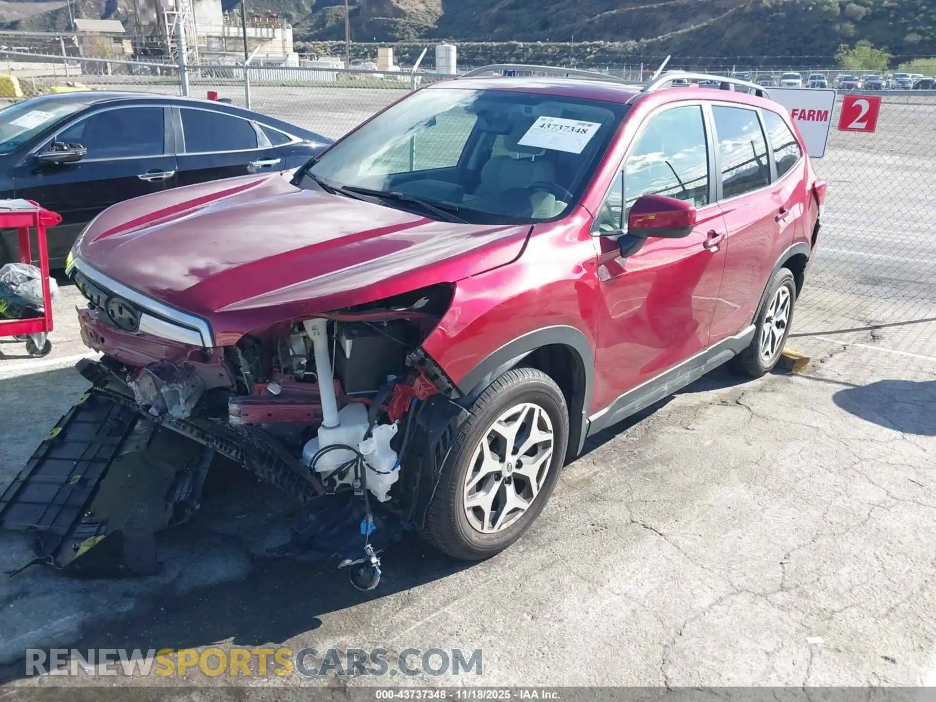 2 Photograph of a damaged car JF2SKAJC6MH479230 SUBARU FORESTER 2021