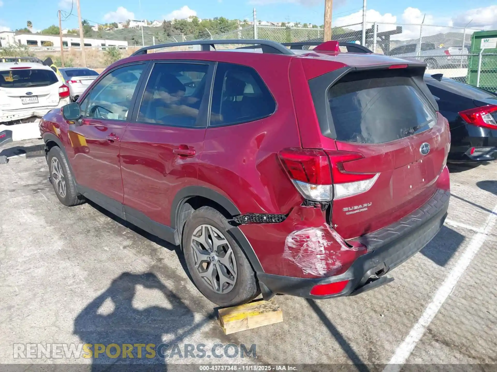 3 Photograph of a damaged car JF2SKAJC6MH479230 SUBARU FORESTER 2021