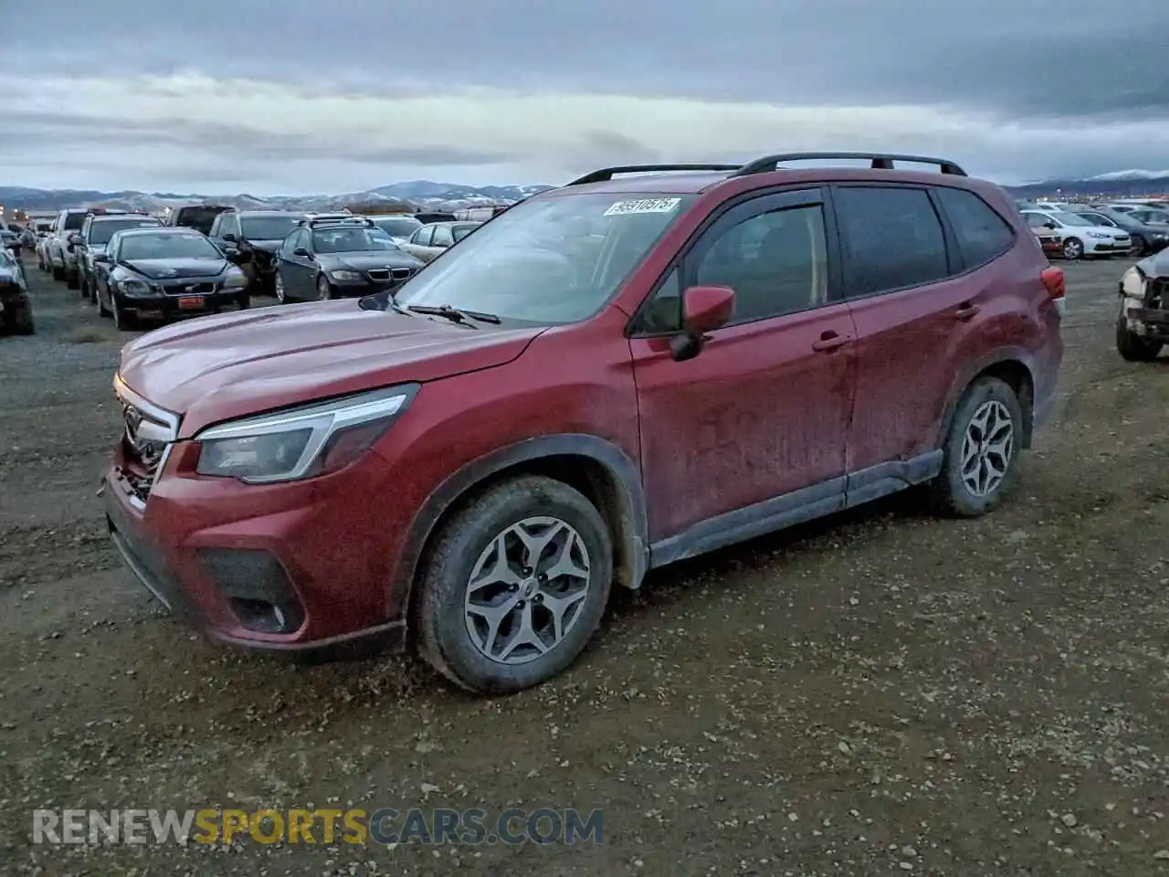 1 Photograph of a damaged car JF2SKAJC6MH582180 SUBARU FORESTER 2021