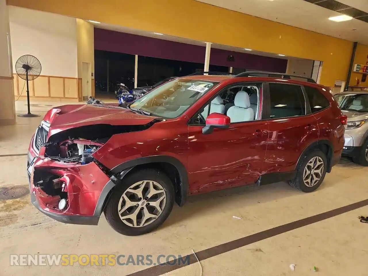 1 Photograph of a damaged car JF2SKAJC7MH521212 SUBARU FORESTER 2021