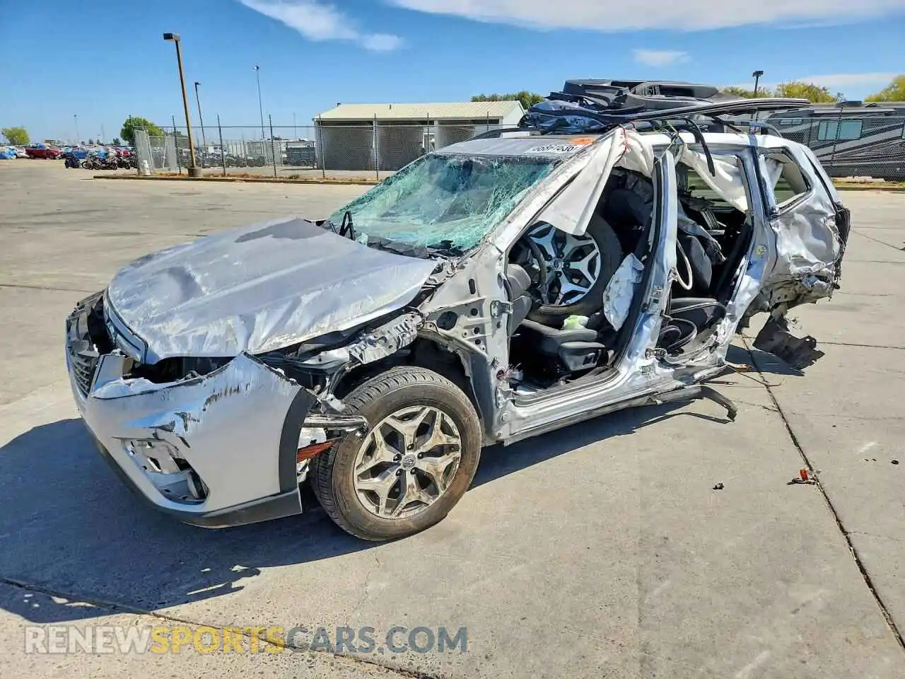 1 Photograph of a damaged car JF2SKAJC8MH447489 SUBARU FORESTER 2021