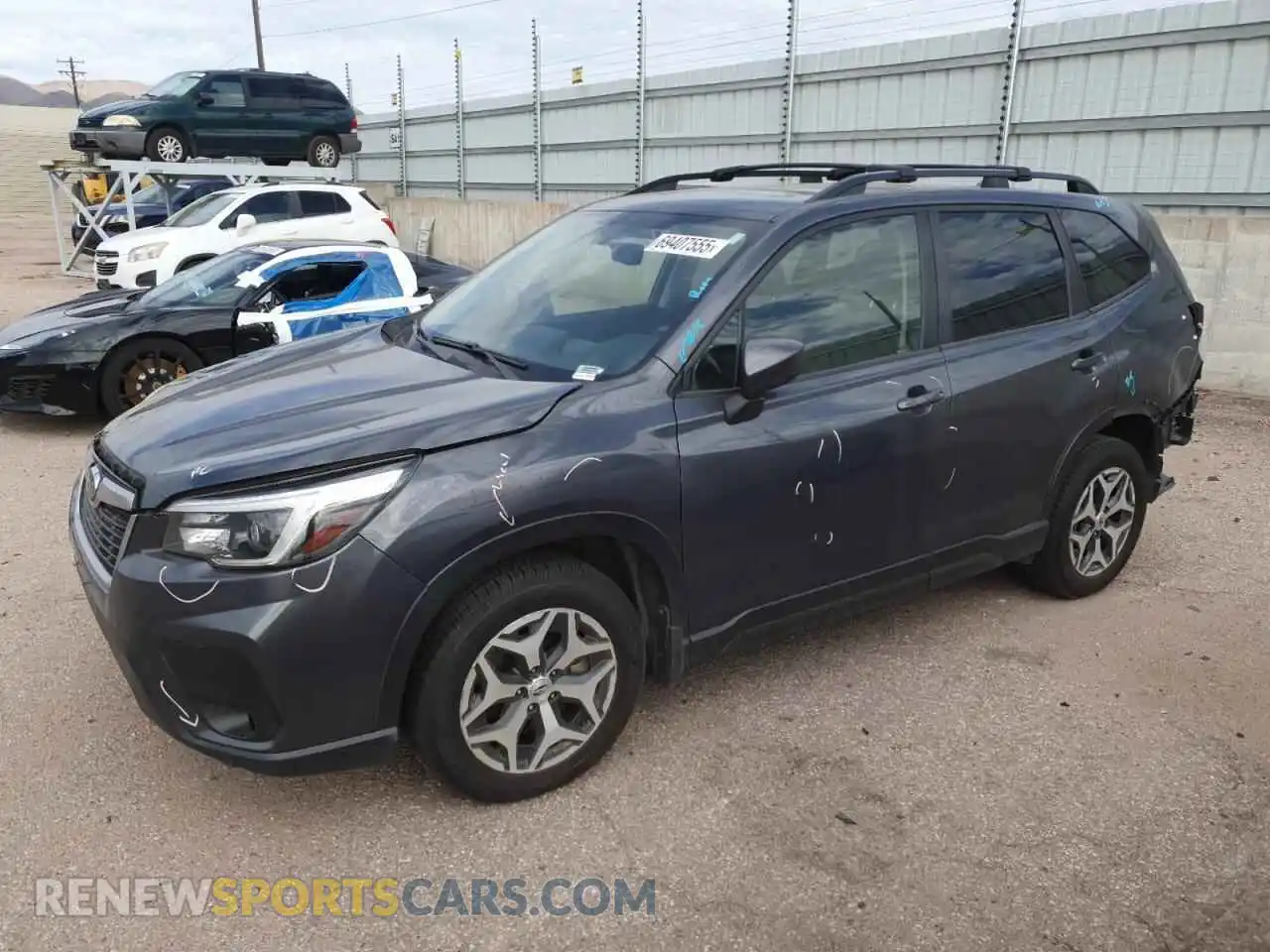 1 Photograph of a damaged car JF2SKAJC8MH497812 SUBARU FORESTER 2021