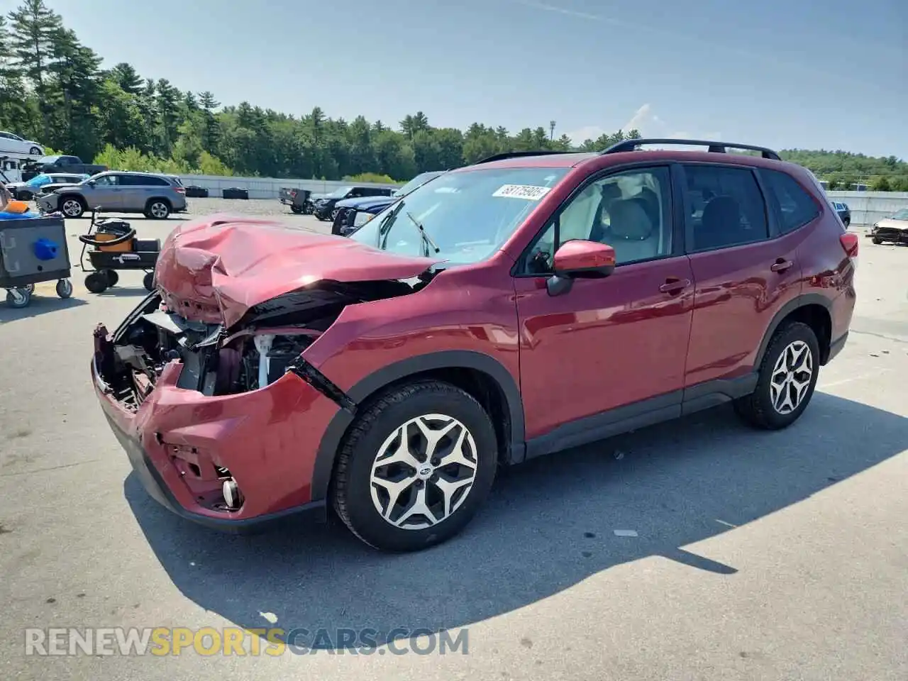 1 Photograph of a damaged car JF2SKAJC9MH456329 SUBARU FORESTER 2021