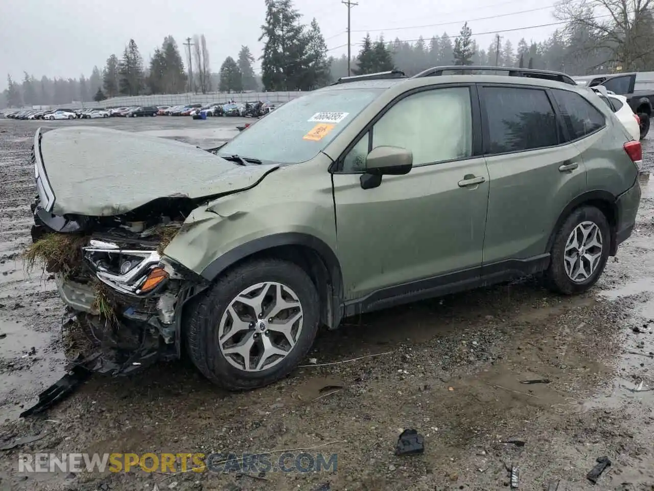 1 Photograph of a damaged car JF2SKAJC9MH522054 SUBARU FORESTER 2021