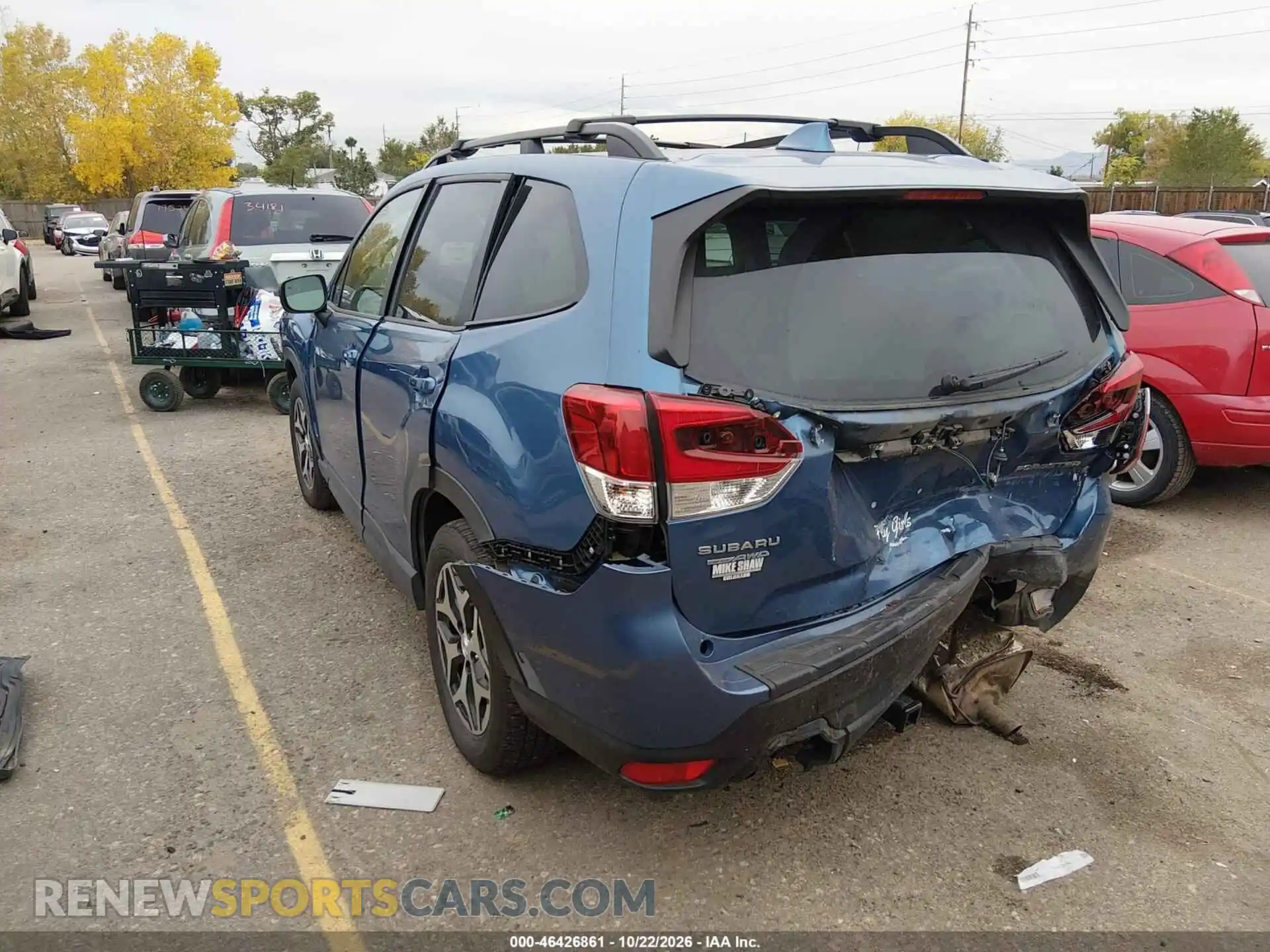 3 Фотография поврежденного автомобиля JF2SKAJC9MH589950 SUBARU FORESTER 2021