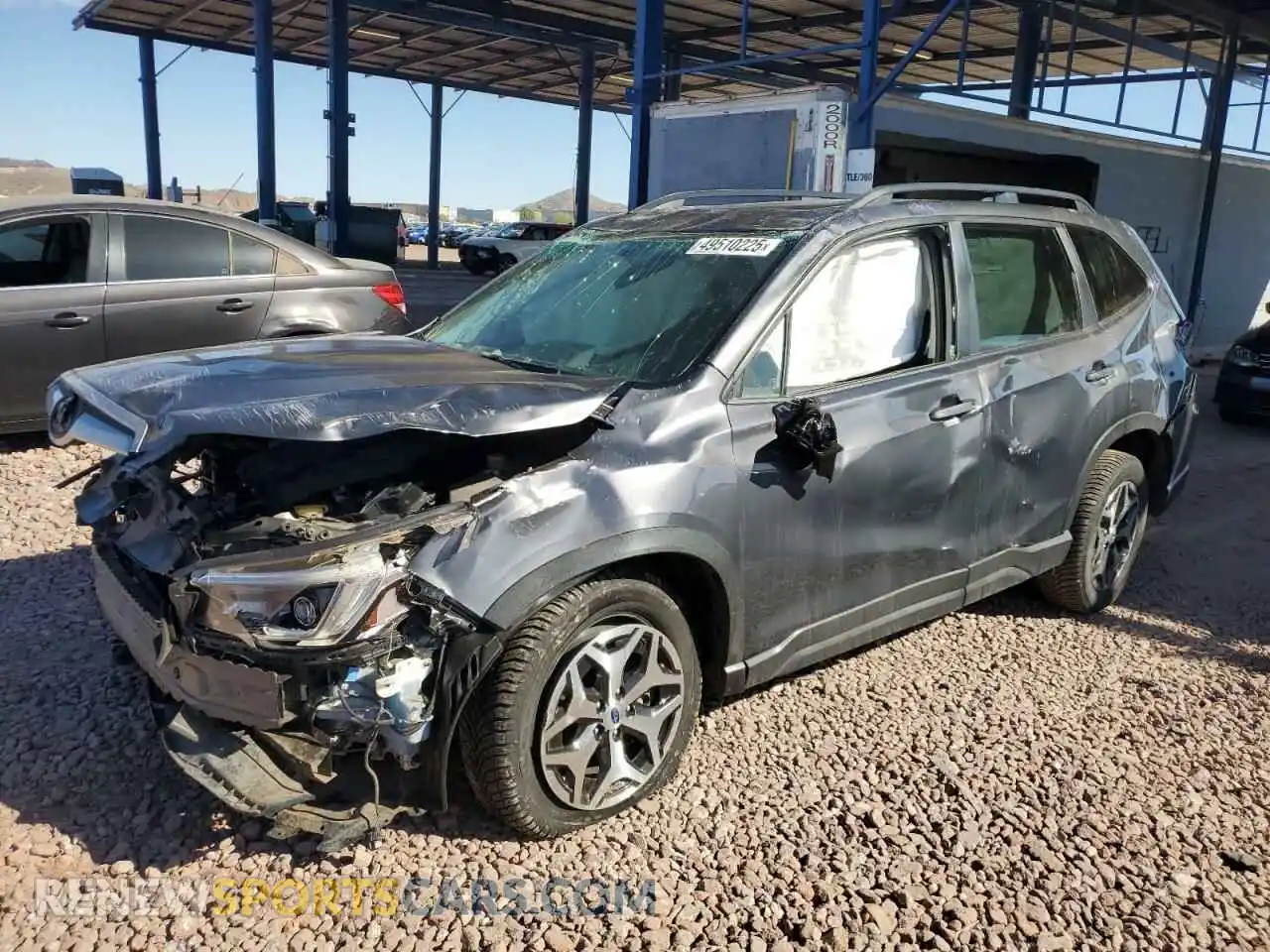 1 Photograph of a damaged car JF2SKAJCXMH411528 SUBARU FORESTER 2021
