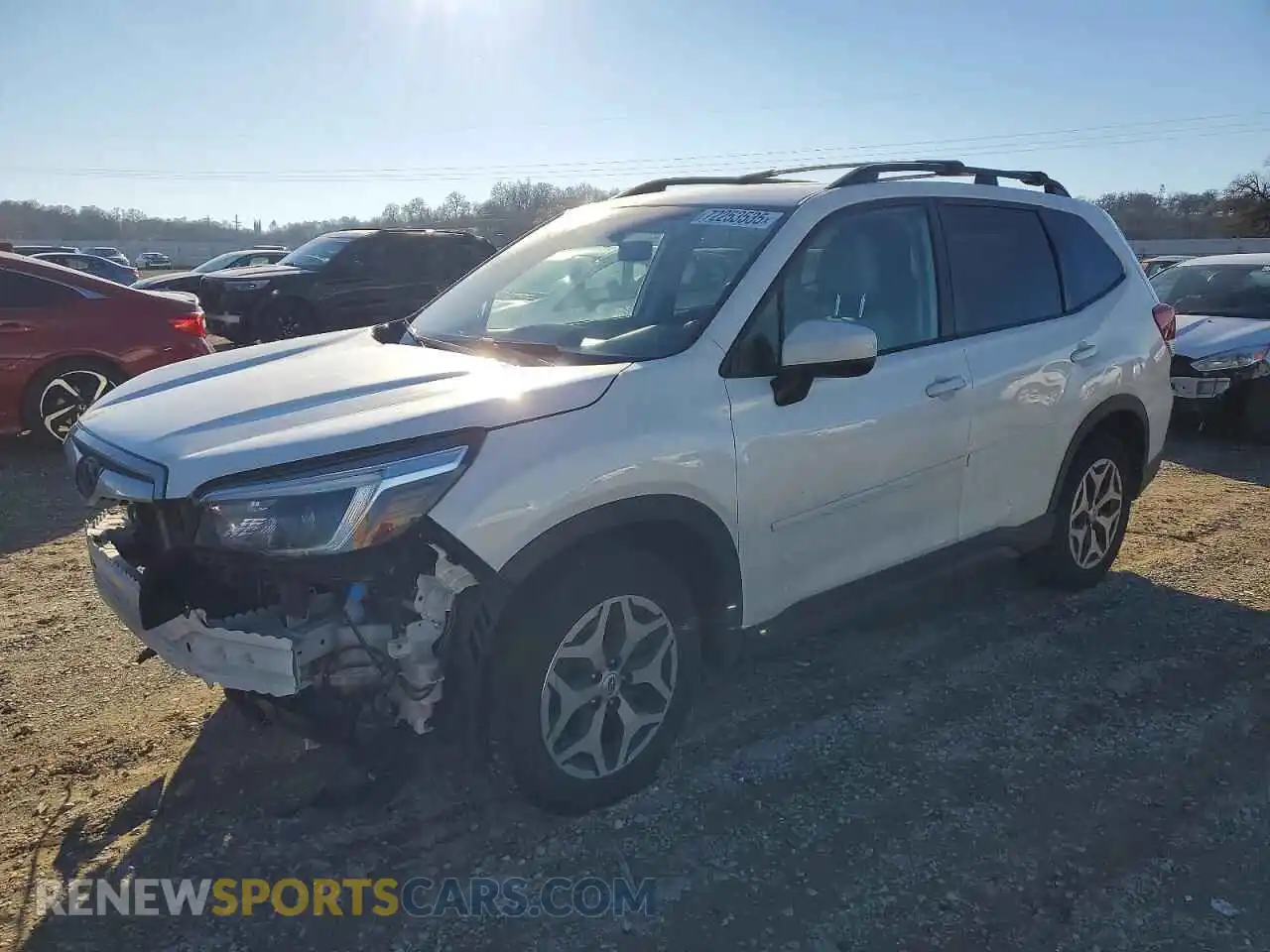 1 Photograph of a damaged car JF2SKAJCXMH417104 SUBARU FORESTER 2021