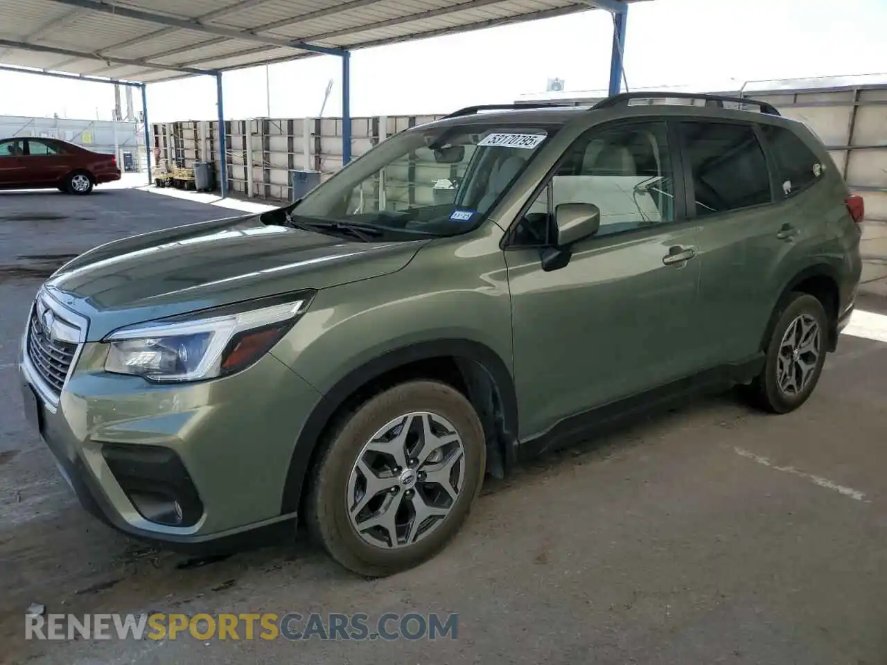 1 Photograph of a damaged car JF2SKAJCXMH429592 SUBARU FORESTER 2021