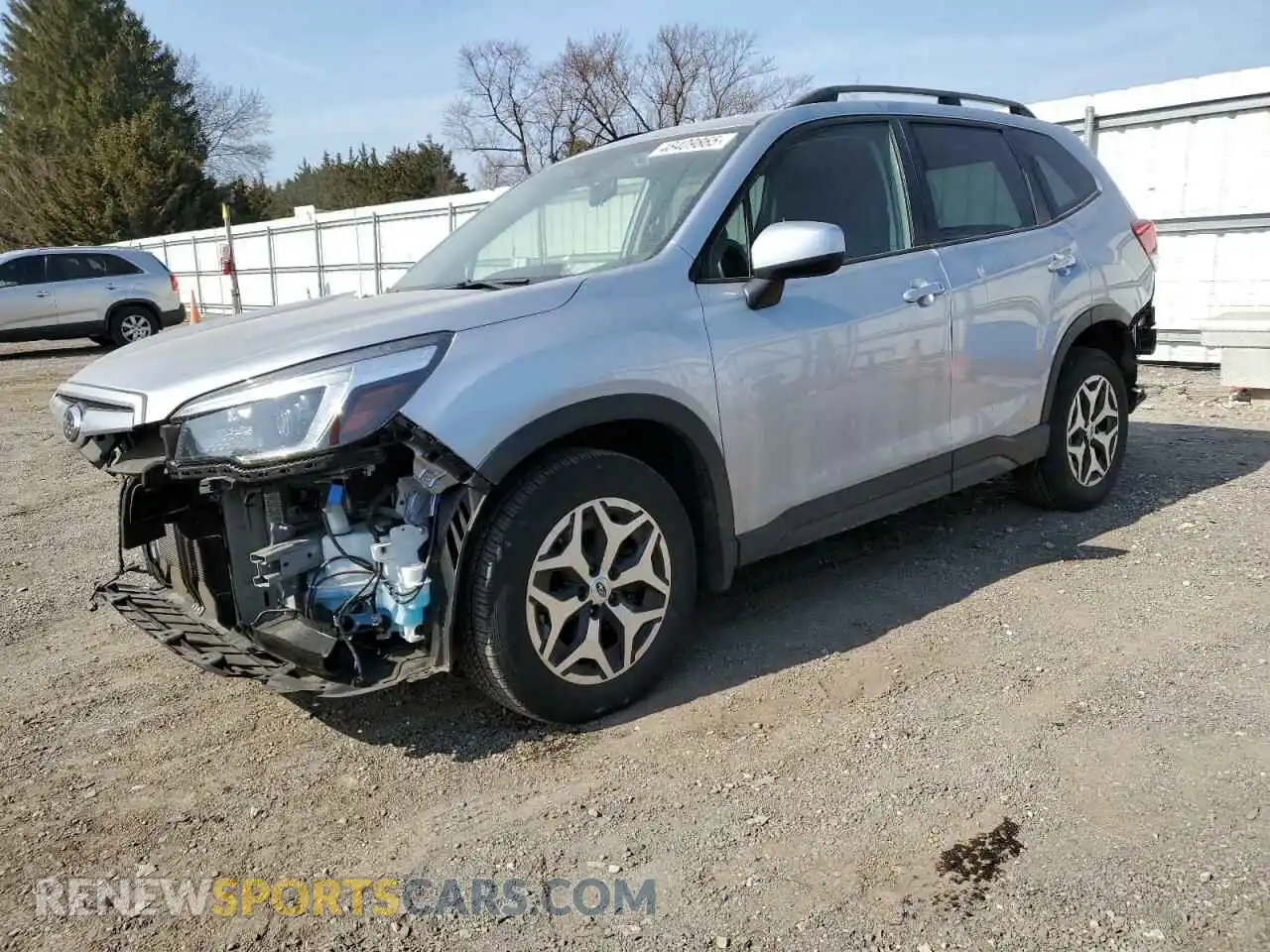 1 Photograph of a damaged car JF2SKAJCXMH444867 SUBARU FORESTER 2021