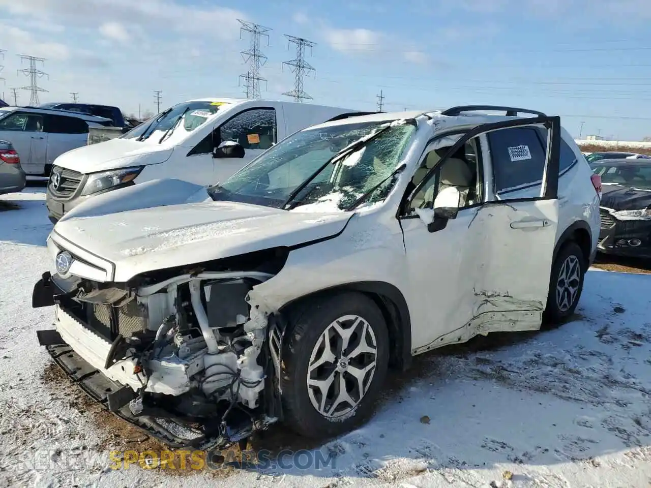 1 Photograph of a damaged car JF2SKAJCXMH453357 SUBARU FORESTER 2021