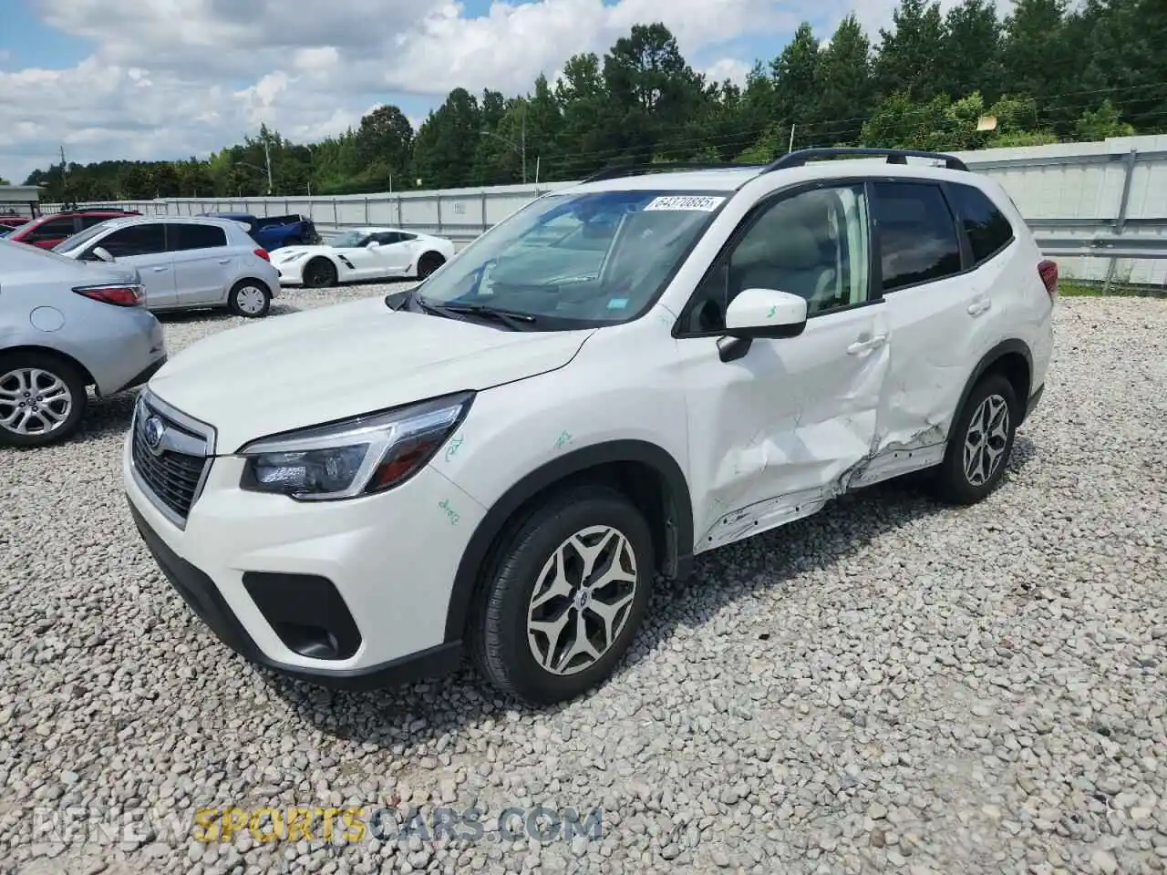 1 Photograph of a damaged car JF2SKAJCXMH478324 SUBARU FORESTER 2021