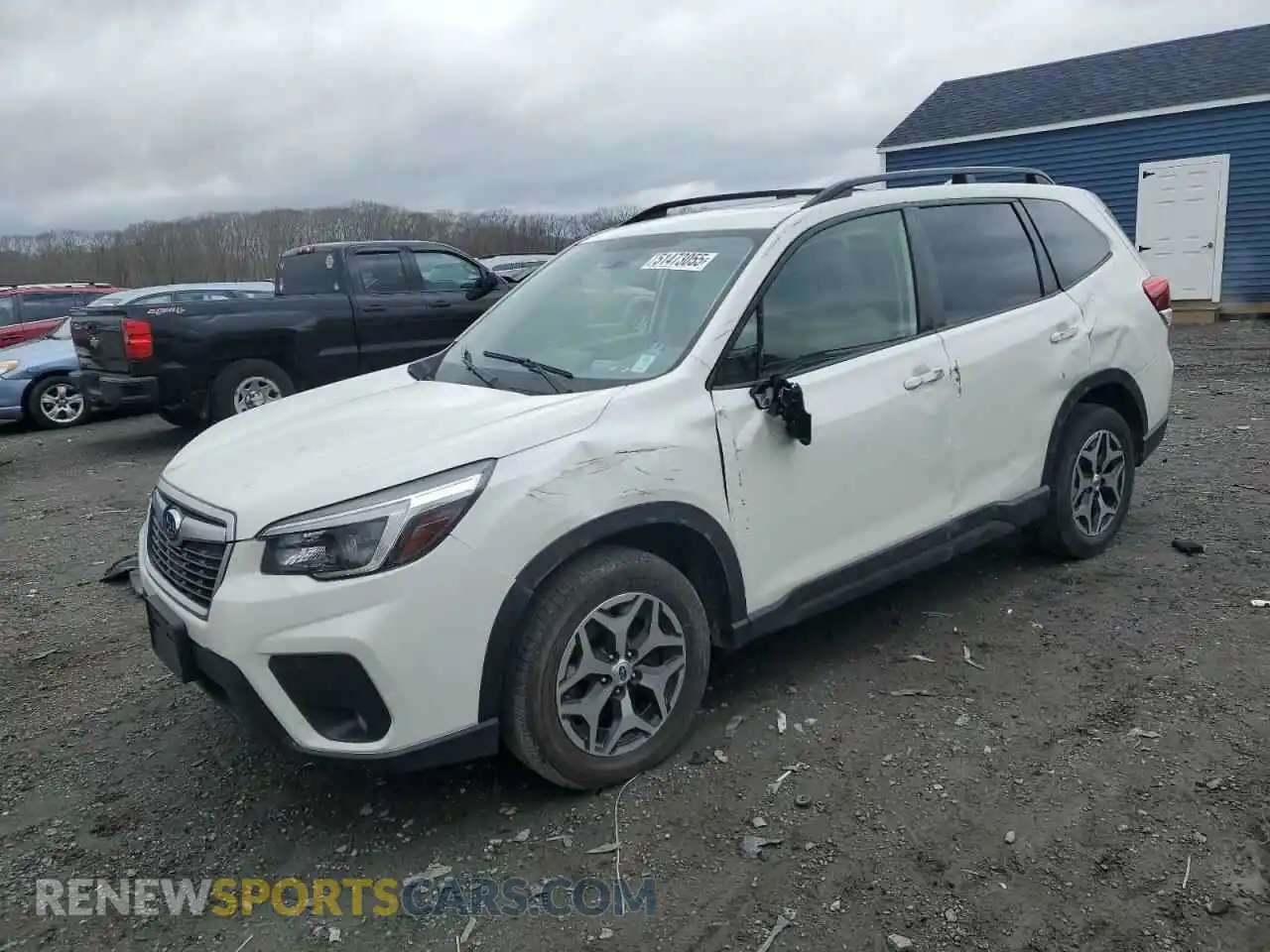1 Photograph of a damaged car JF2SKAJCXMH531085 SUBARU FORESTER 2021