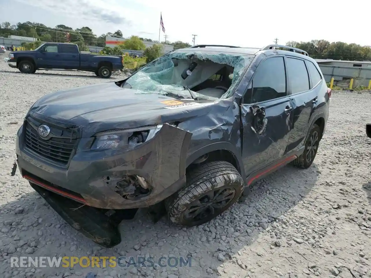 1 Photograph of a damaged car JF2SKALC7MH490623 SUBARU FORESTER 2021