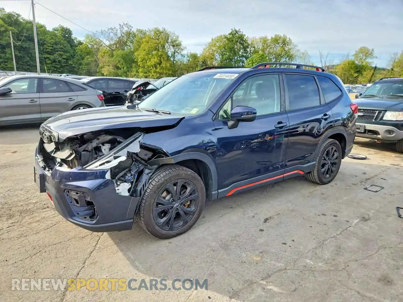 1 Photograph of a damaged car JF2SKALC7MH496437 SUBARU FORESTER 2021