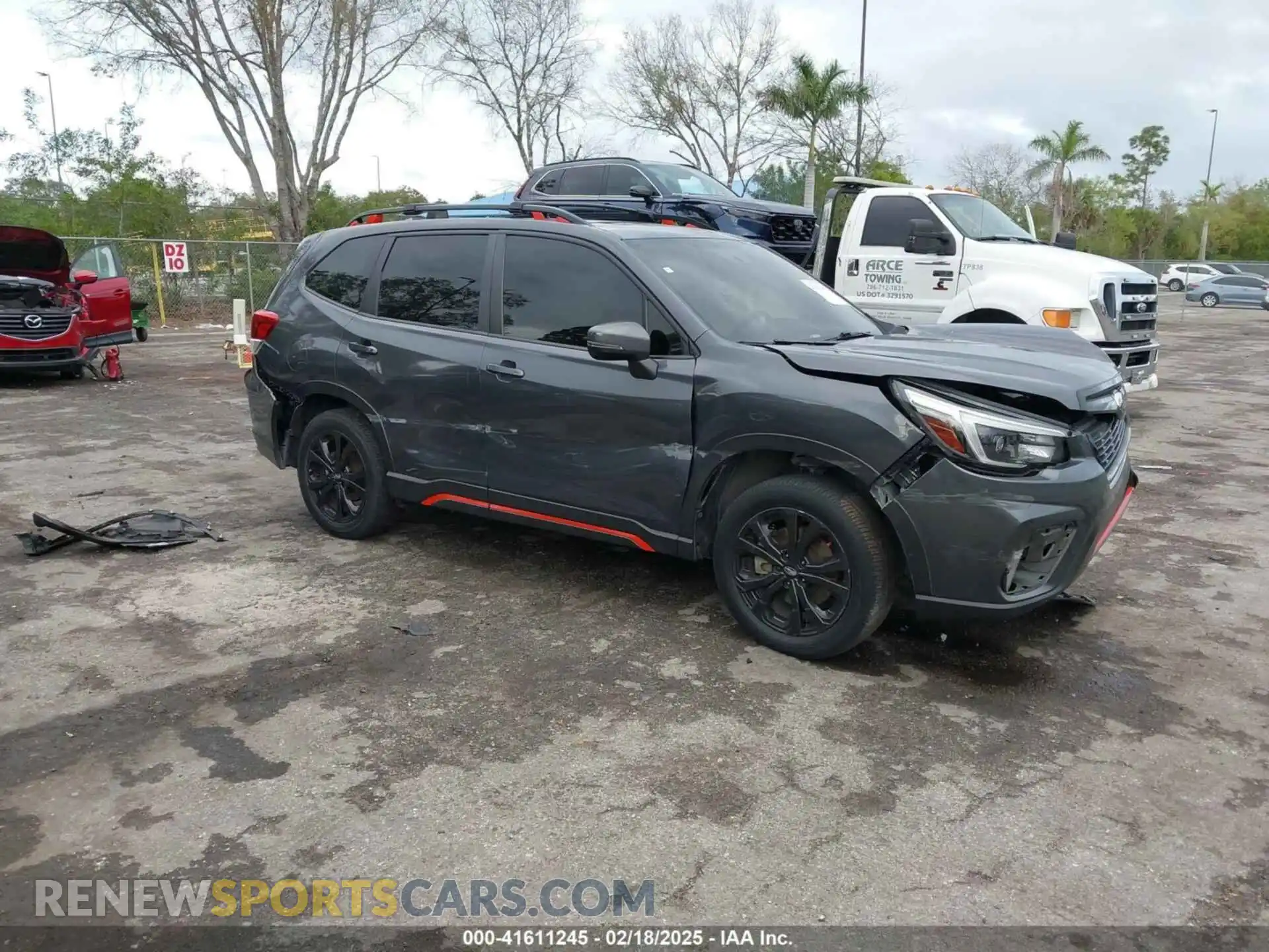 1 Photograph of a damaged car JF2SKALC9MH440144 SUBARU FORESTER 2021