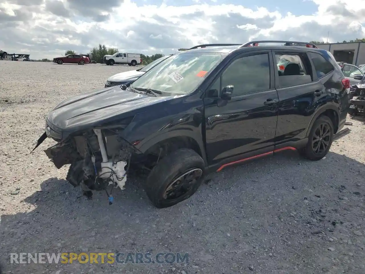 1 Photograph of a damaged car JF2SKARC0MH437236 SUBARU FORESTER 2021