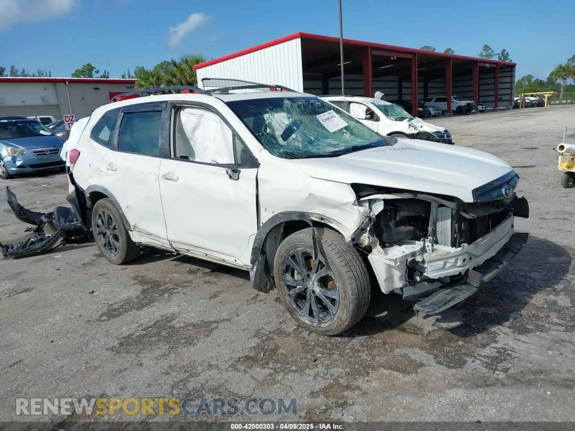 1 Photograph of a damaged car JF2SKARC0MH457504 SUBARU FORESTER 2021