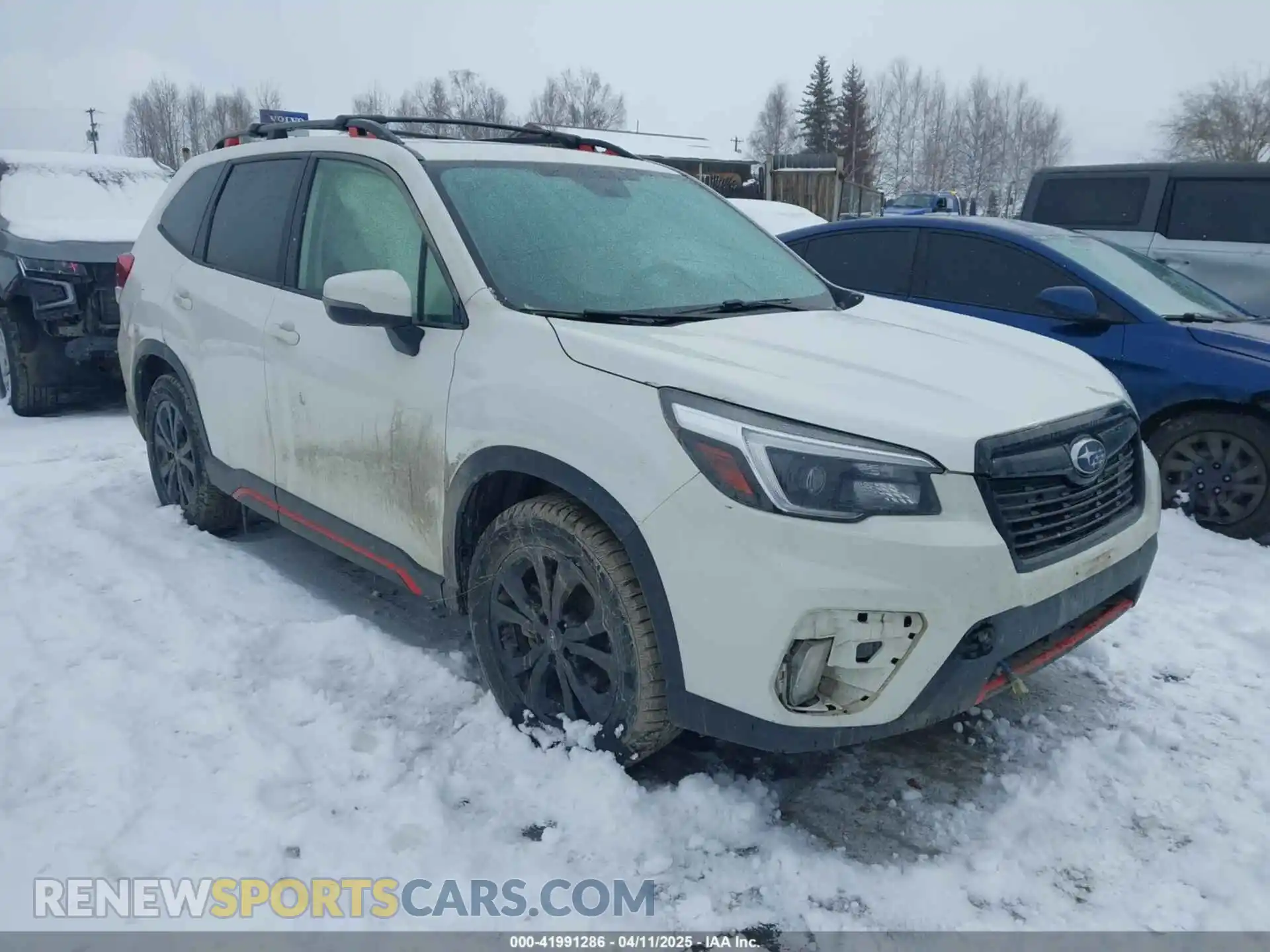 1 Photograph of a damaged car JF2SKARC0MH496271 SUBARU FORESTER 2021