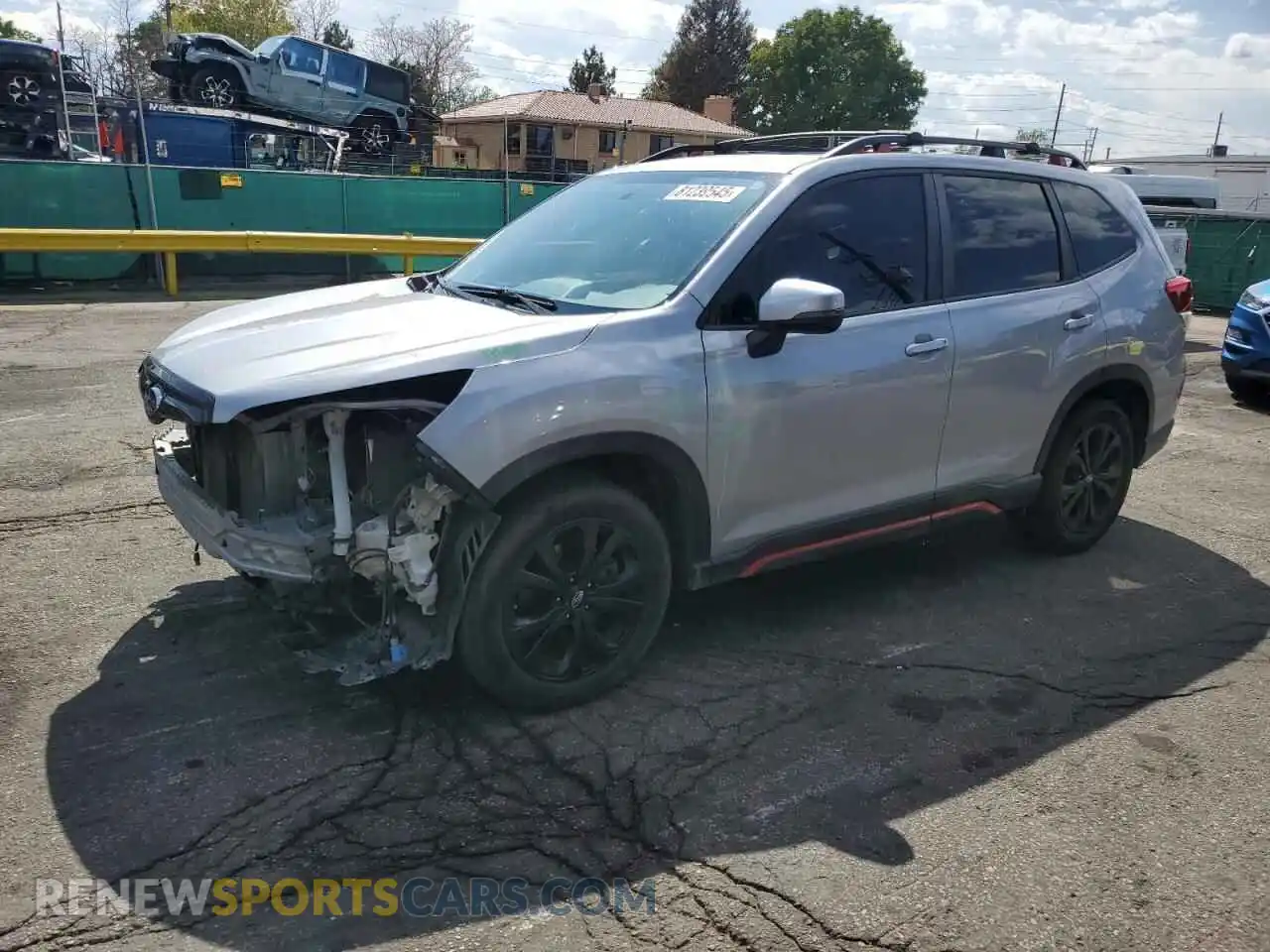1 Photograph of a damaged car JF2SKARC1MH490219 SUBARU FORESTER 2021