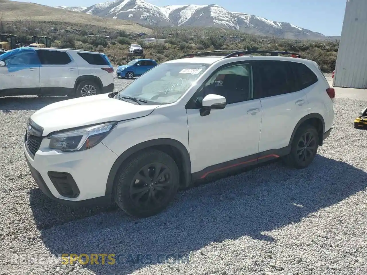 1 Photograph of a damaged car JF2SKARC2MH590376 SUBARU FORESTER 2021