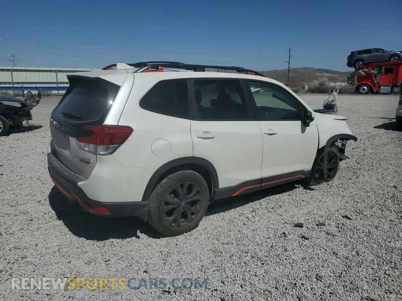 3 Photograph of a damaged car JF2SKARC2MH590376 SUBARU FORESTER 2021