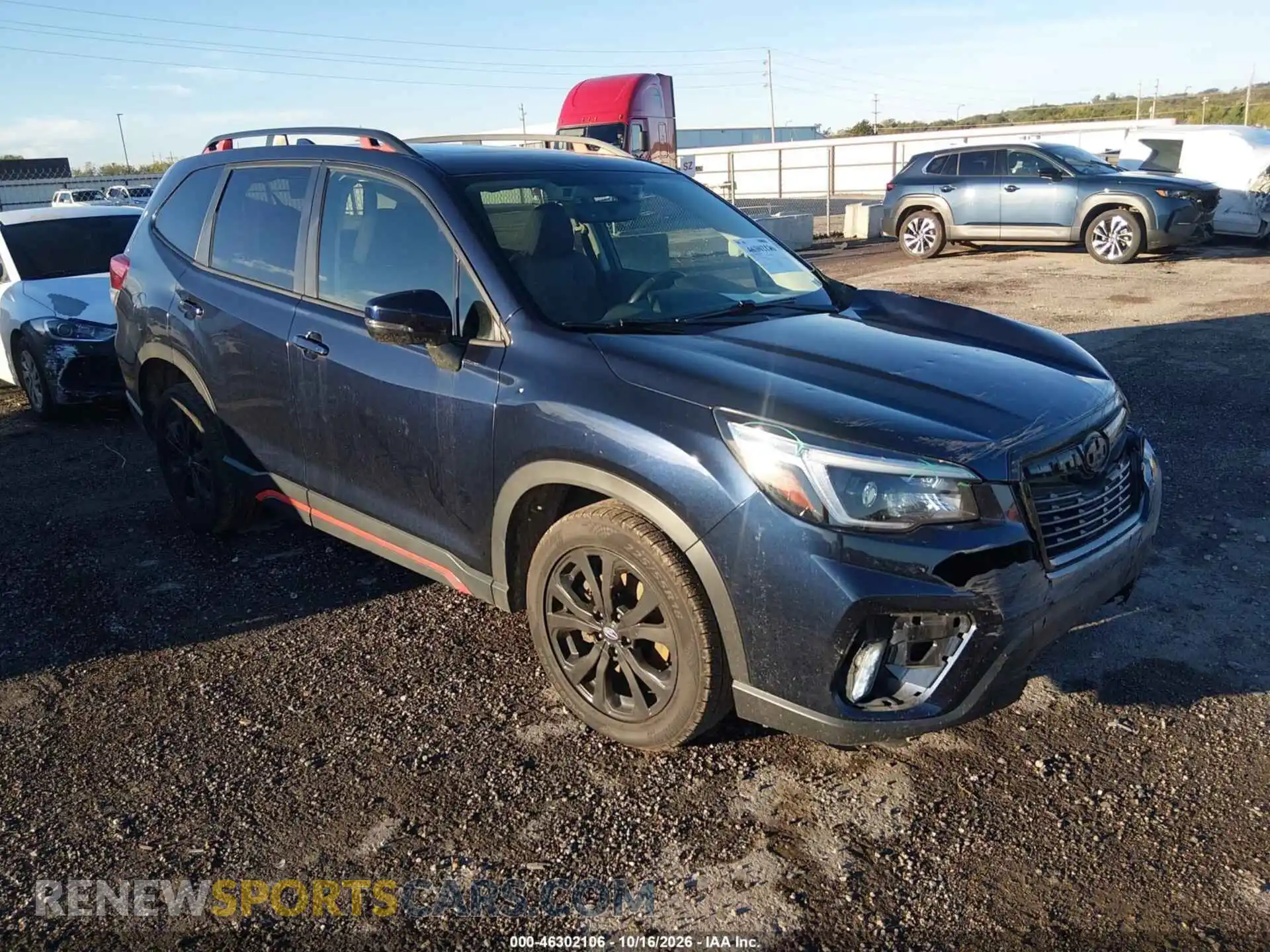 1 Photograph of a damaged car JF2SKARC3MH410242 SUBARU FORESTER 2021