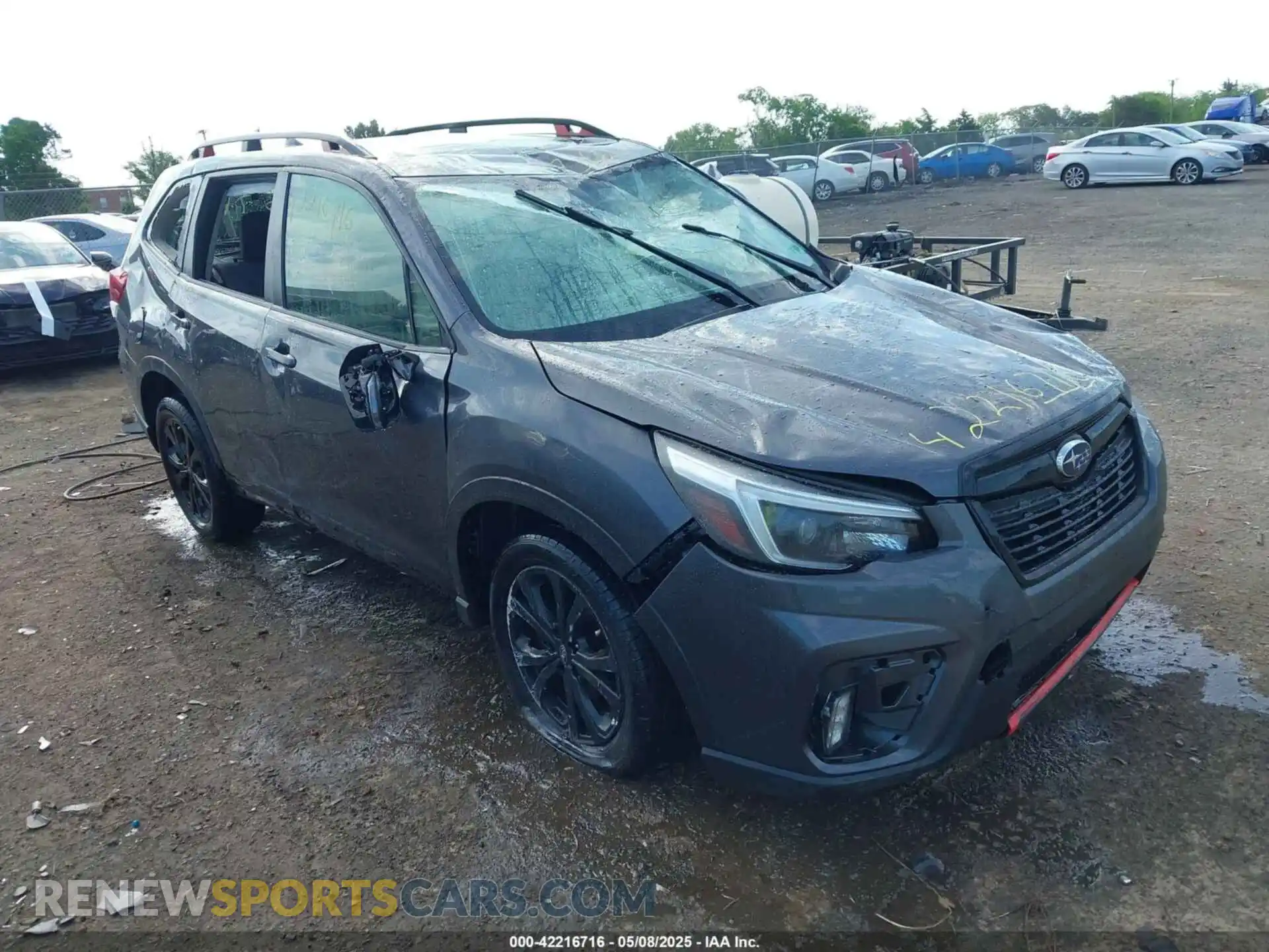 1 Photograph of a damaged car JF2SKARC3MH424884 SUBARU FORESTER 2021