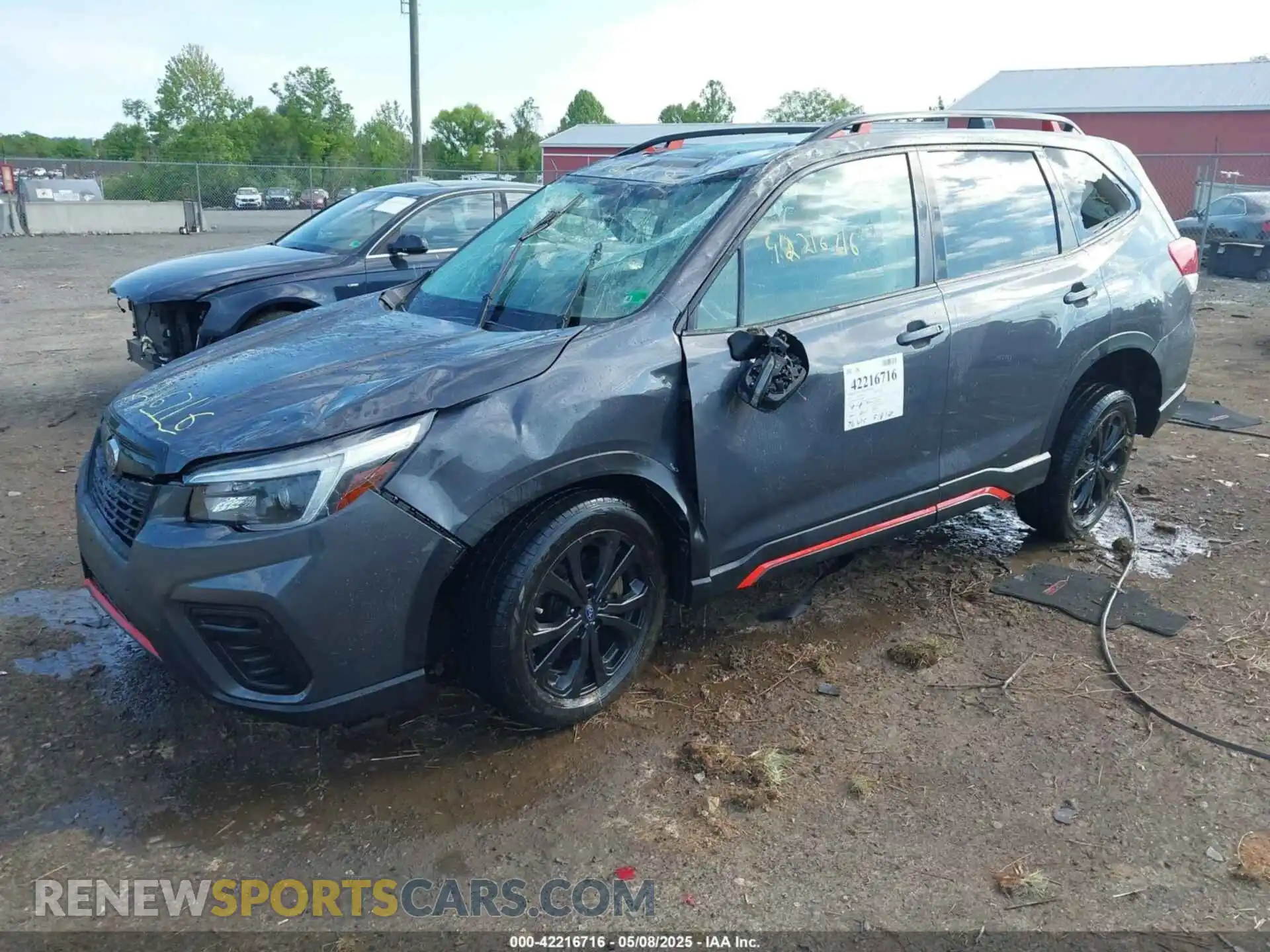 2 Photograph of a damaged car JF2SKARC3MH424884 SUBARU FORESTER 2021