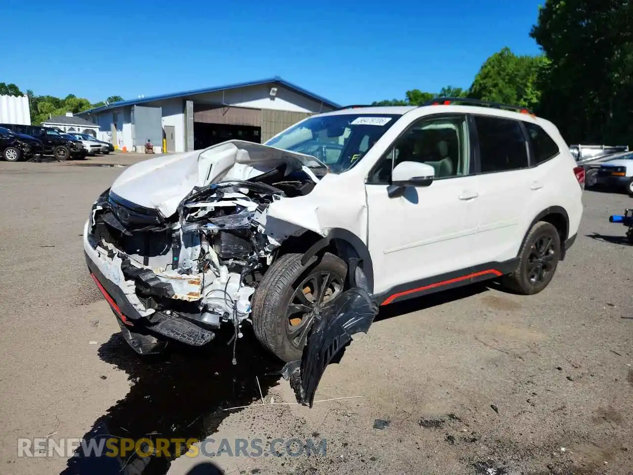 1 Photograph of a damaged car JF2SKARC3MH493736 SUBARU FORESTER 2021