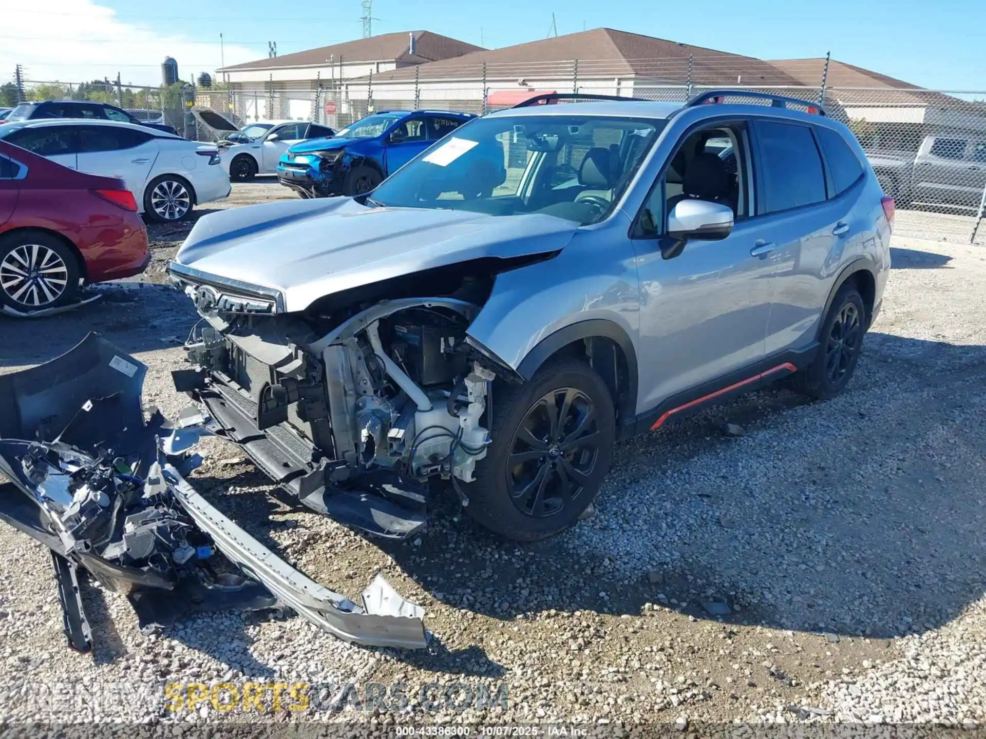 2 Photograph of a damaged car JF2SKARC3MH503195 SUBARU FORESTER 2021