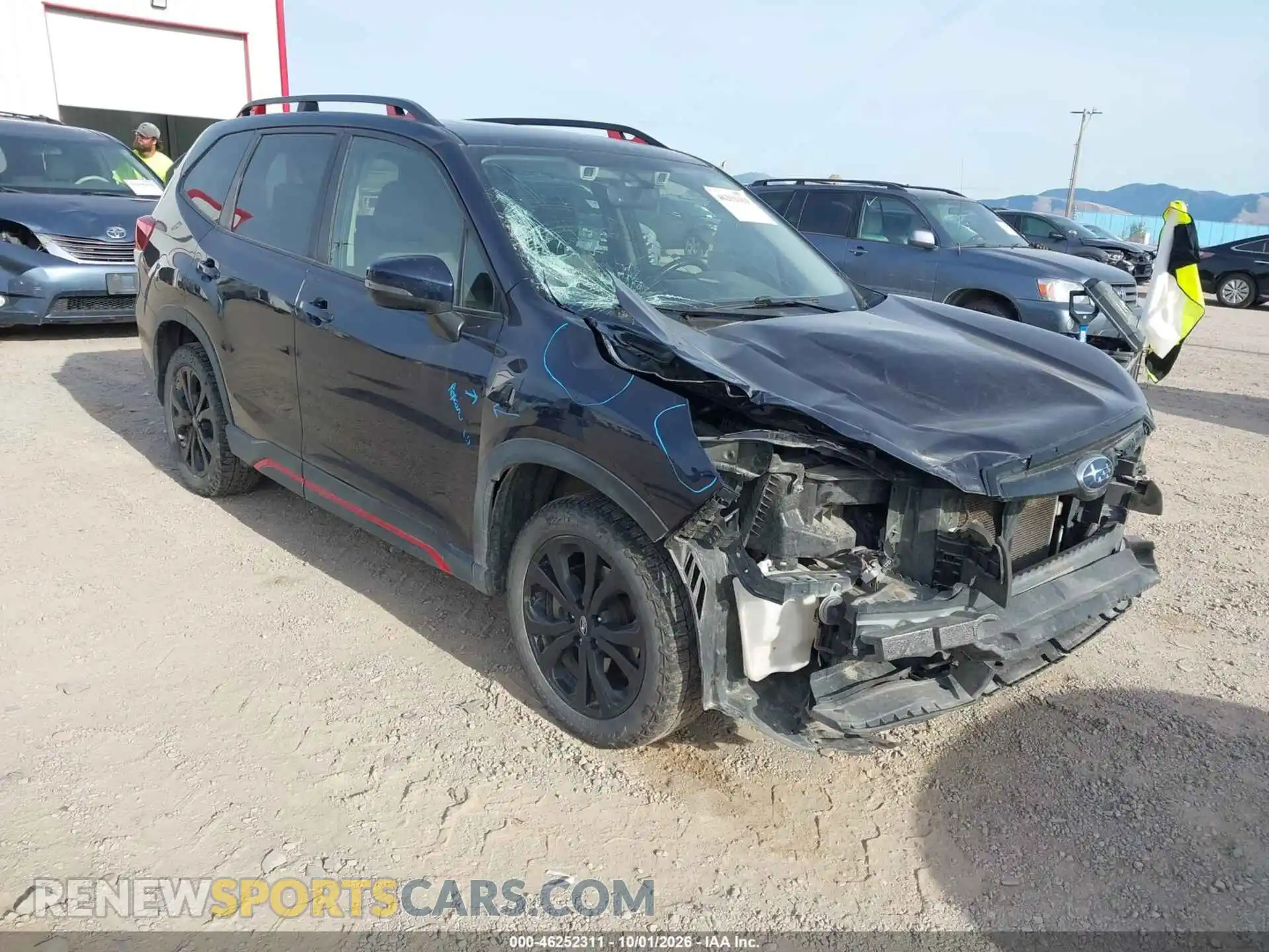 1 Фотография поврежденного автомобиля JF2SKARC3MH532129 SUBARU FORESTER 2021